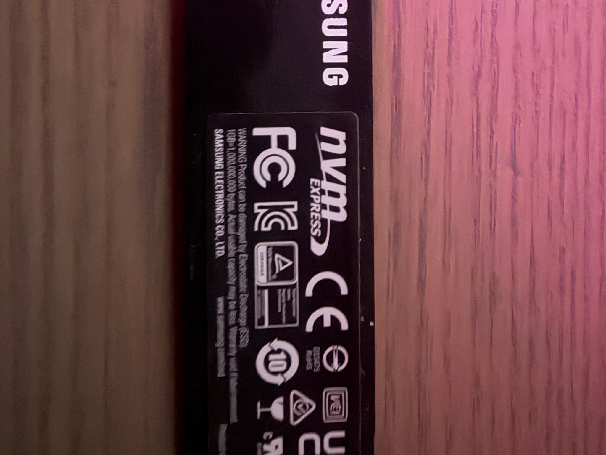 Samsung 980 Pro 1 TB NVME SSD