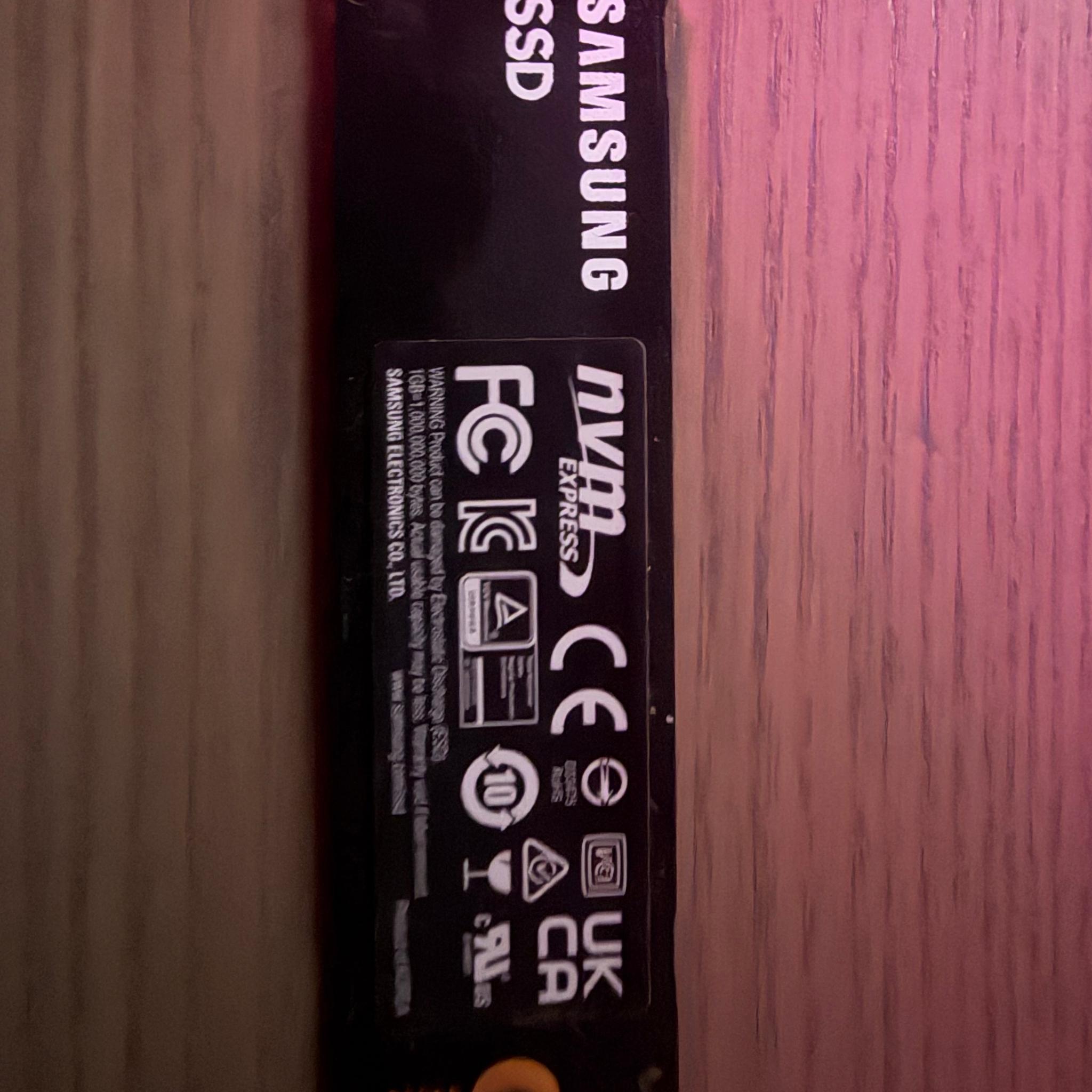 Samsung 980 Pro 1 TB NVME SSD