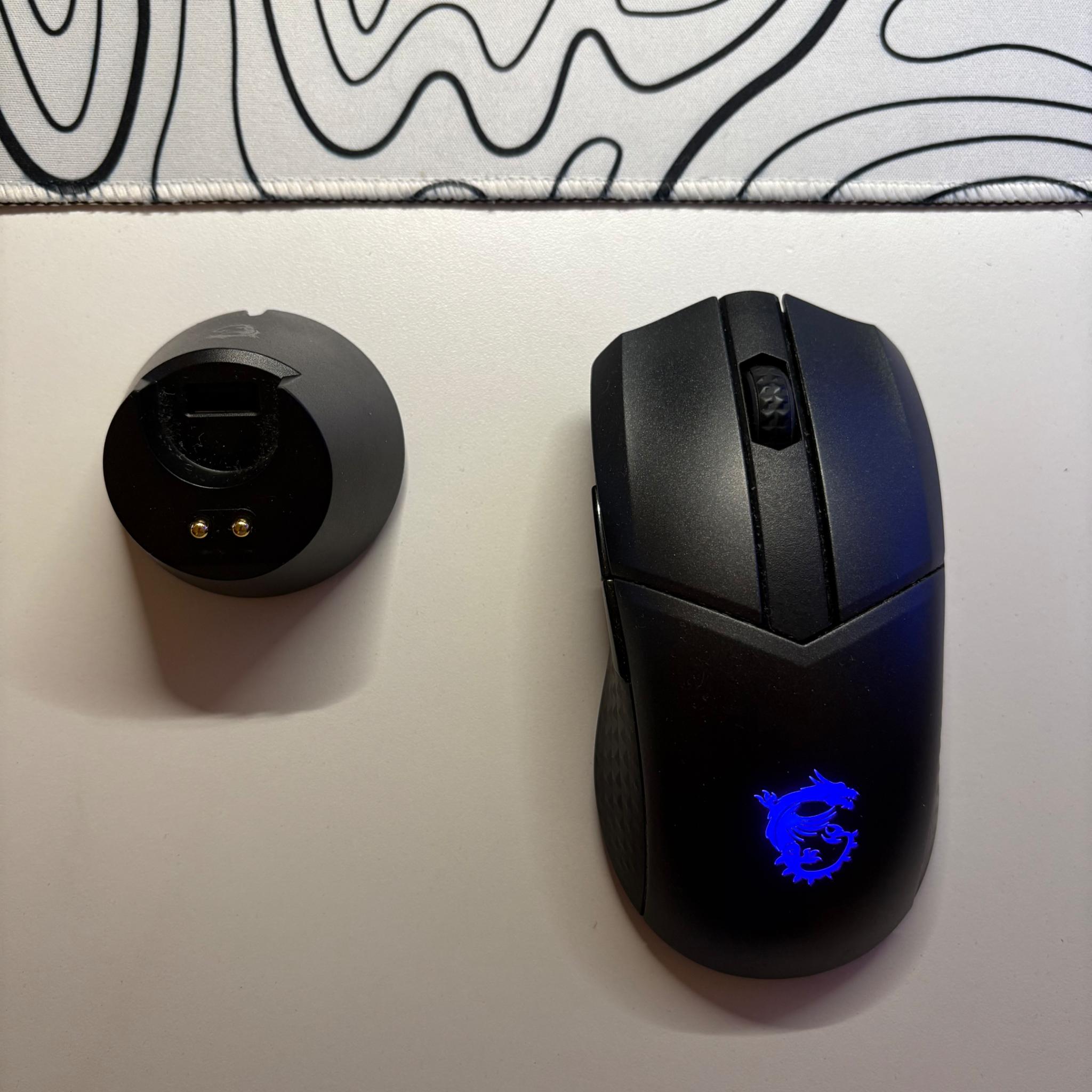 MSI Clutch GM41 Lightweight Wireless RGB Gaming Mouse - Black