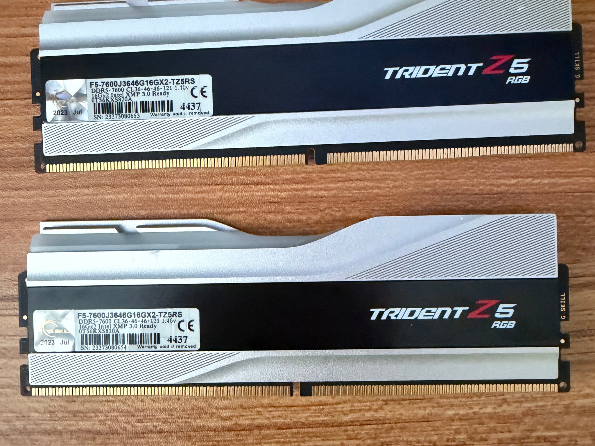 Trident Z5 Intel XMP DDR5 32gb 7600 cl36