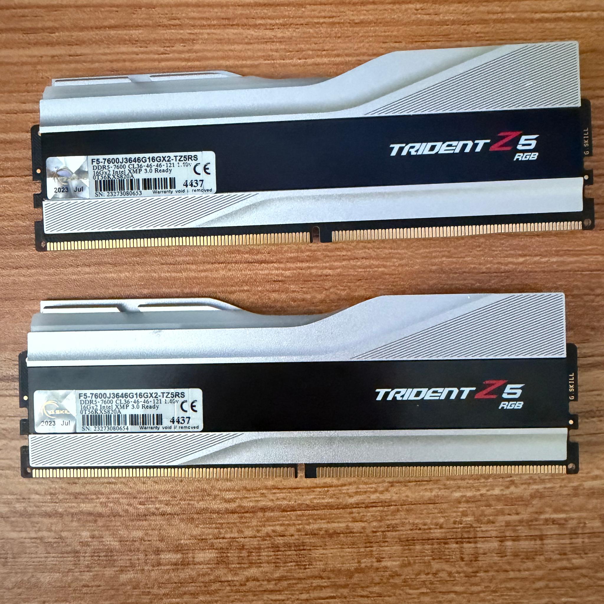 Trident Z5 Intel XMP DDR5 32gb 7600 cl36