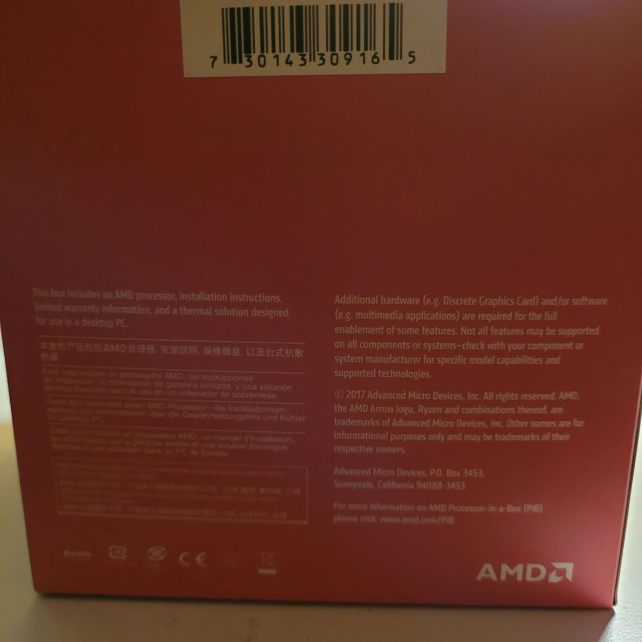 Ryzen 5 2600 6-Core Processor AM4 Socket