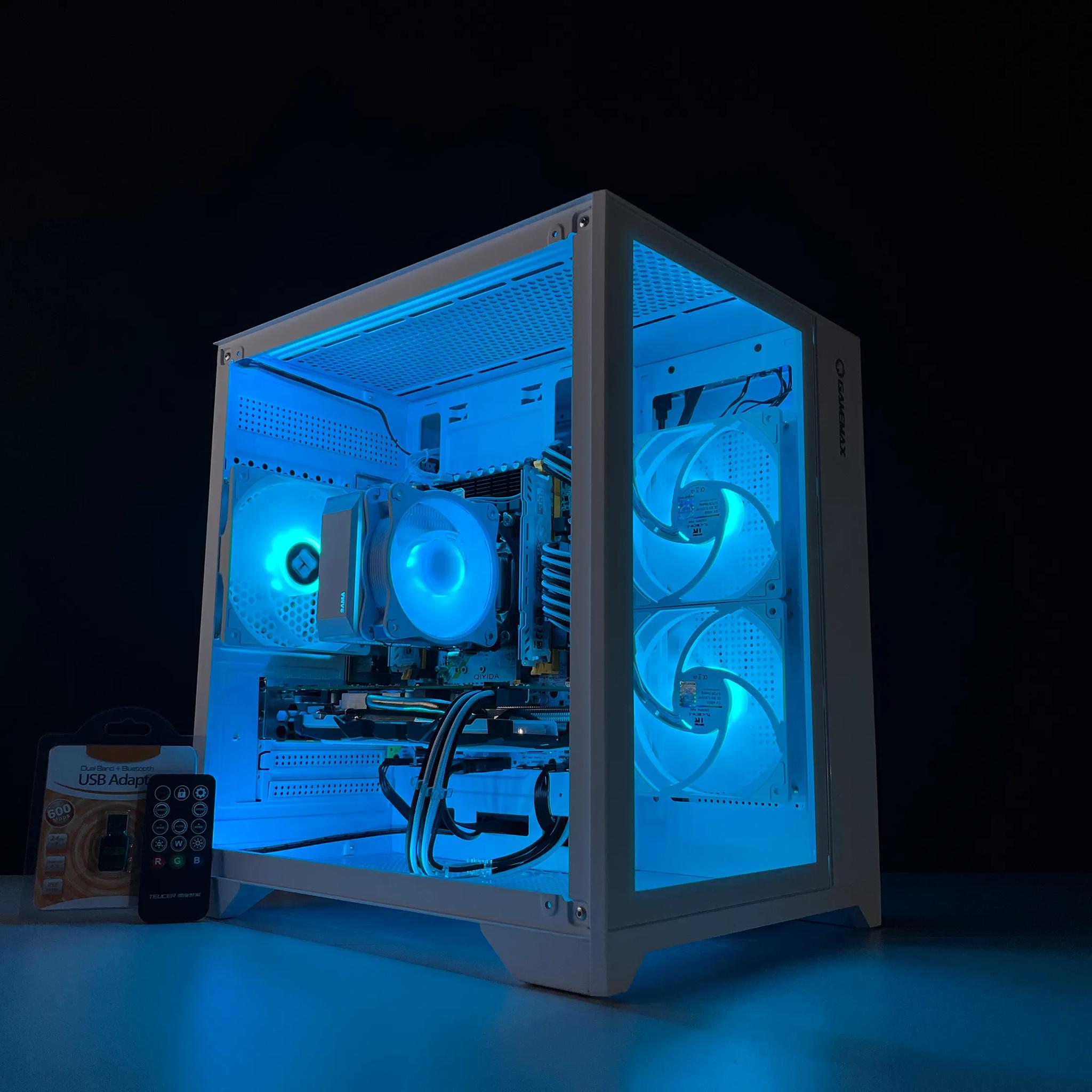 ⬜ White and RGB Gaming PC | Intel Xeon E5-2670 v3 & RX 570
