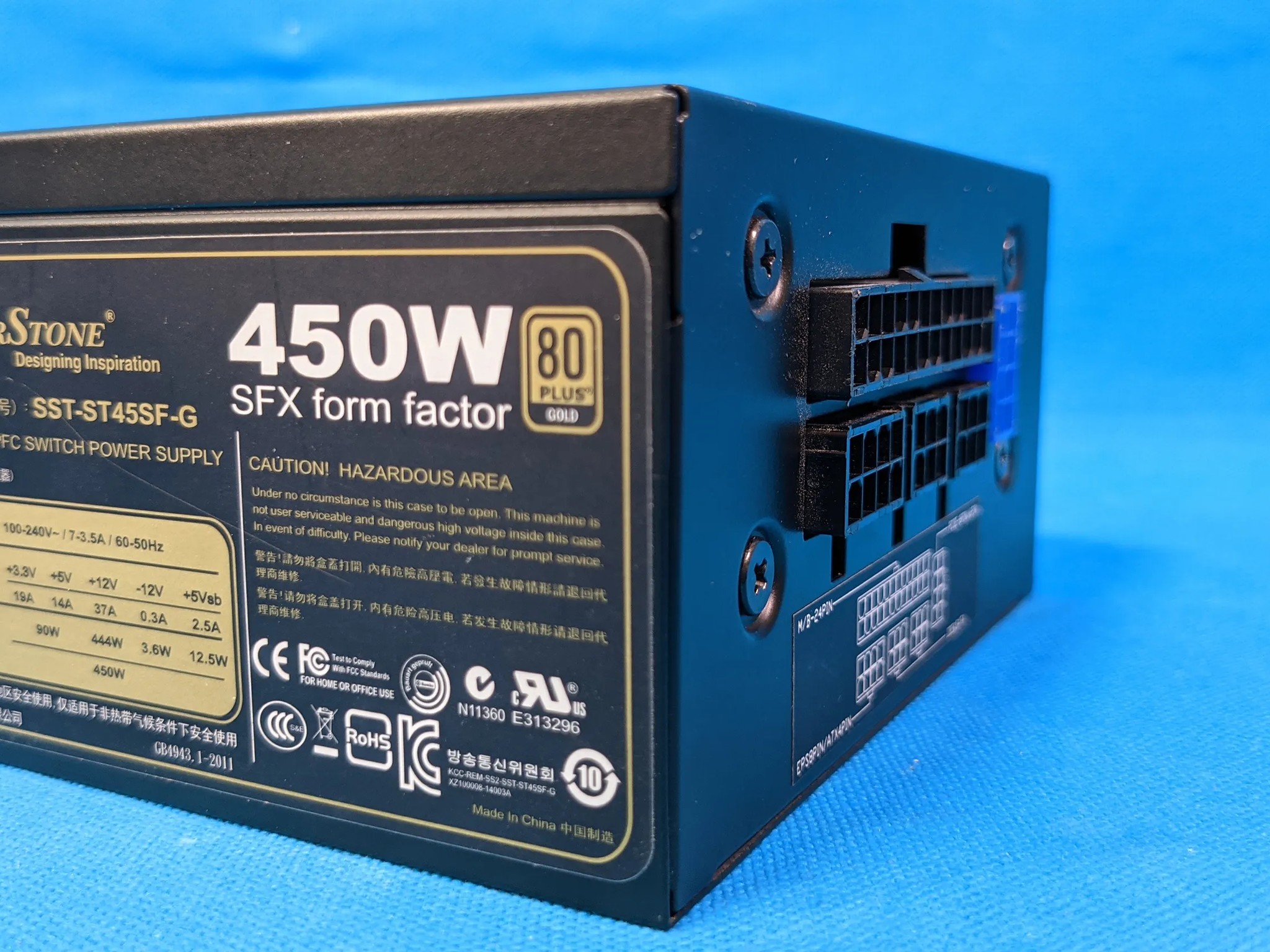 SilverStone 450W Fully-Modular 80 PLUS Gold SFX Desktop Power Supply Unit SST-ST45SF-G