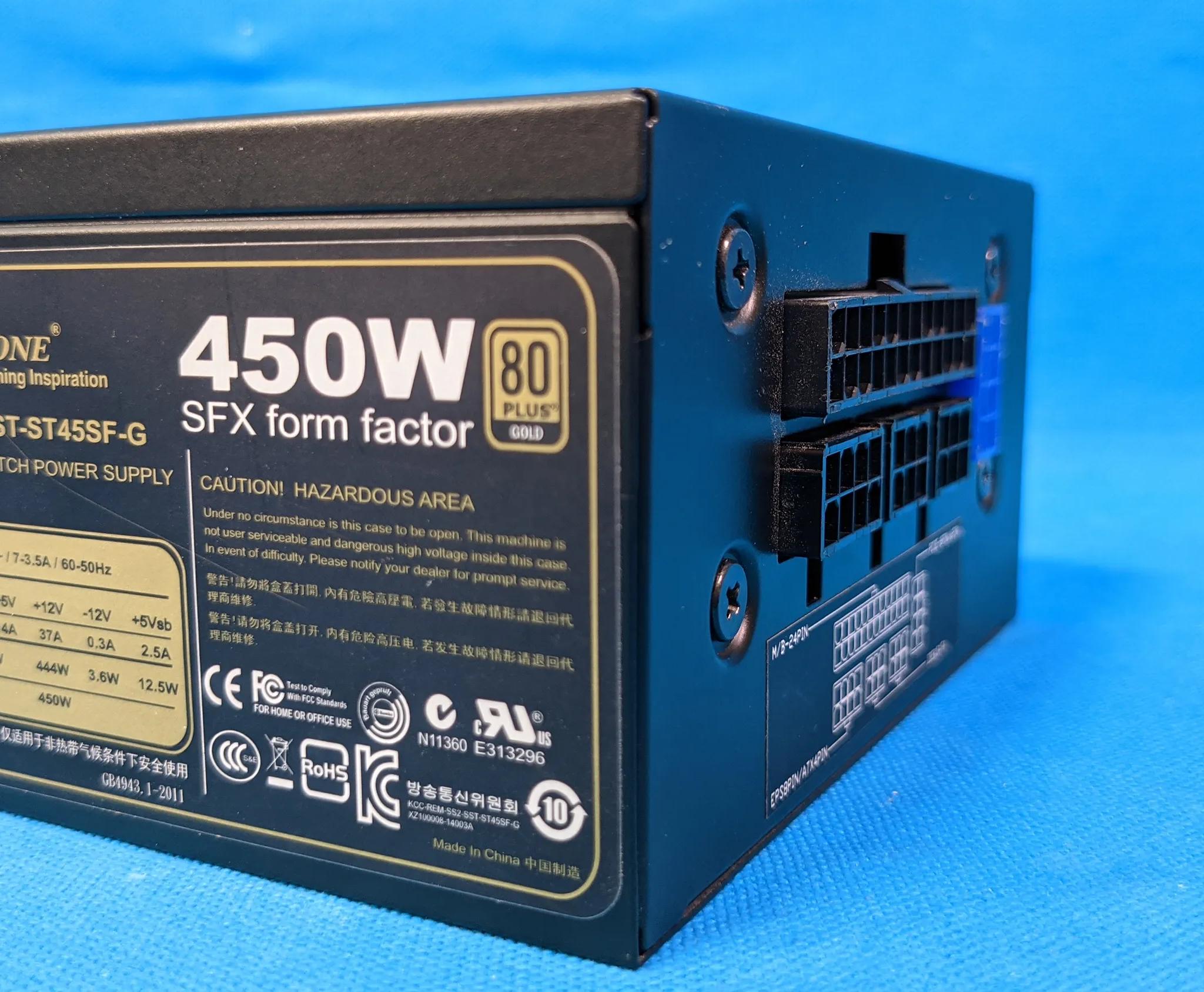 SilverStone 450W Fully-Modular 80 PLUS Gold SFX Desktop Power Supply Unit SST-ST45SF-G