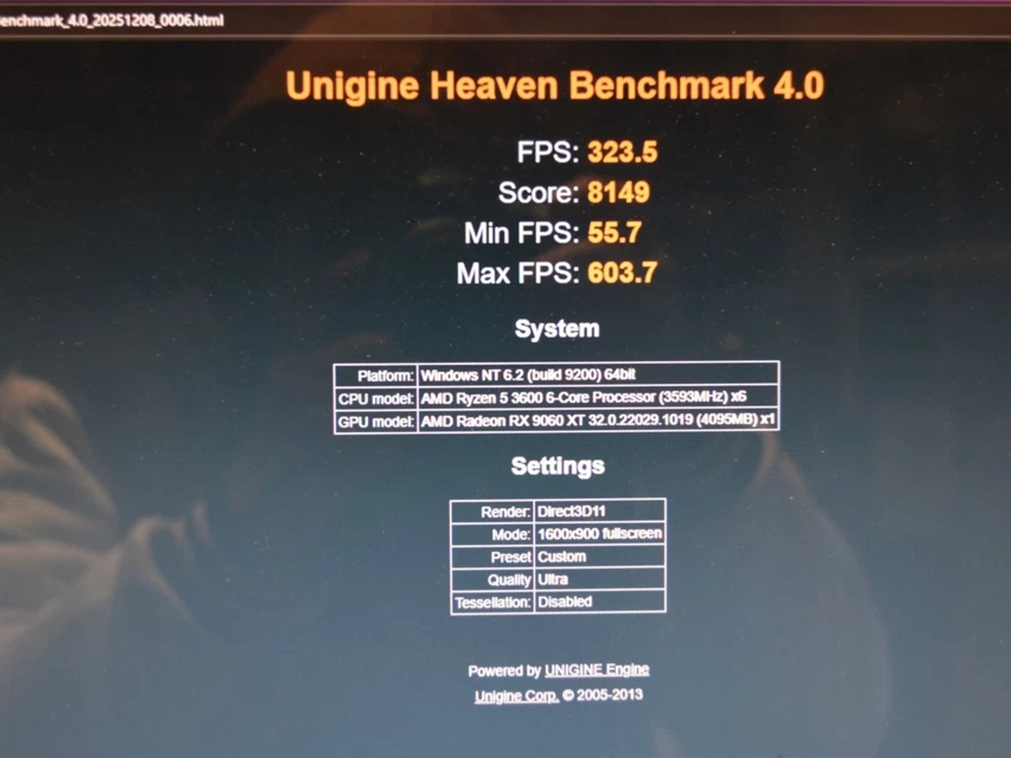 Gaming desktop PC RYZEN 5 3600 RAM 16 GB RX 9060 8GB 1TB NVME PLUS EXTRAS