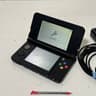 New Nintendo 3DS Black Console, Stylus Pen, SD Card, AC Adapter, Charger, JPN