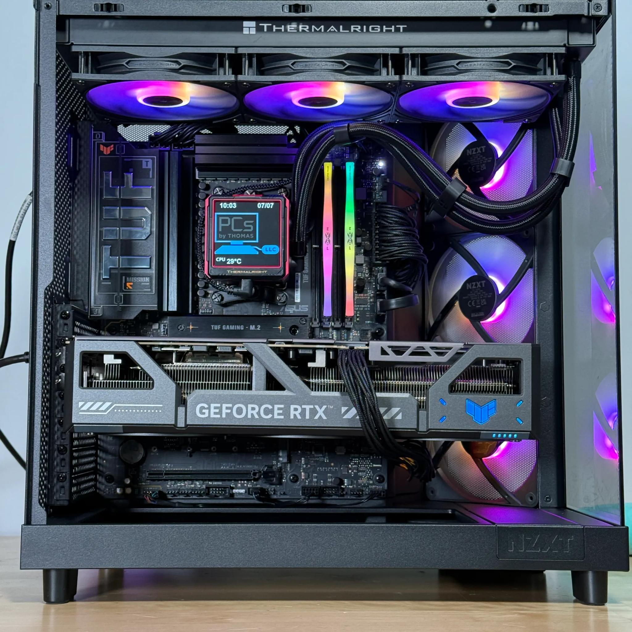 RTX 5090 Ryzen 9950x3d Gaming/Workstation Behemoth 64gb DDR5 4TB SSD