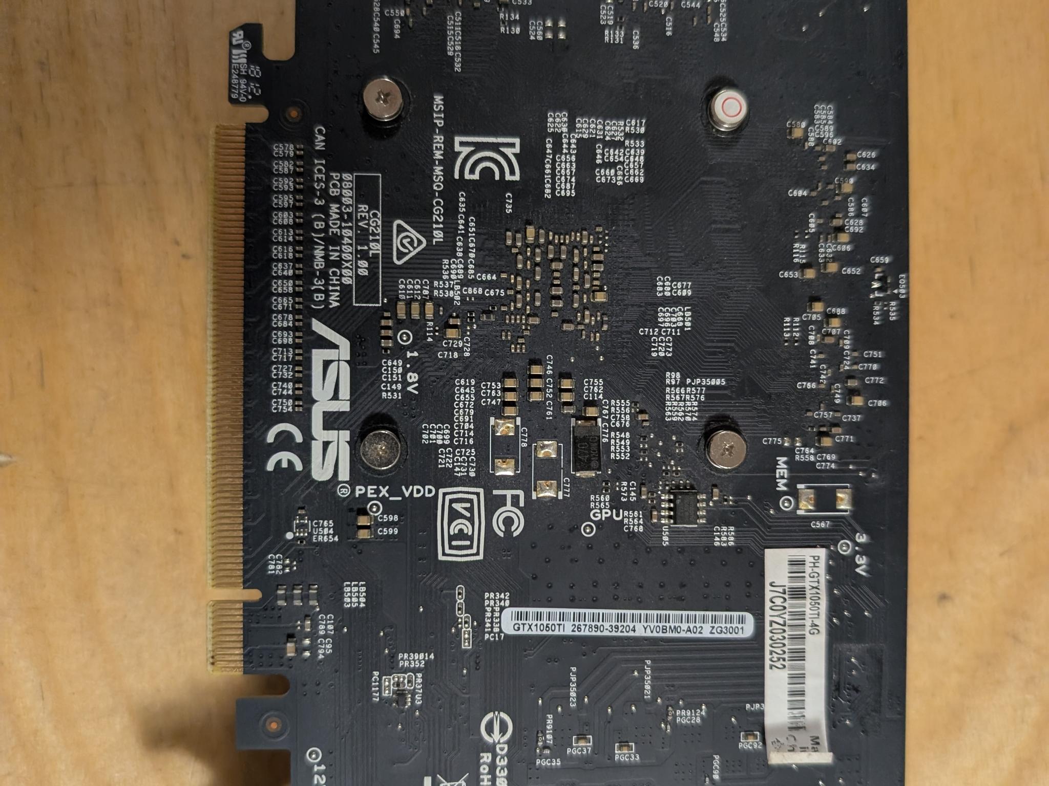 Asus Phoenix GeForce GTX 1050 Ti