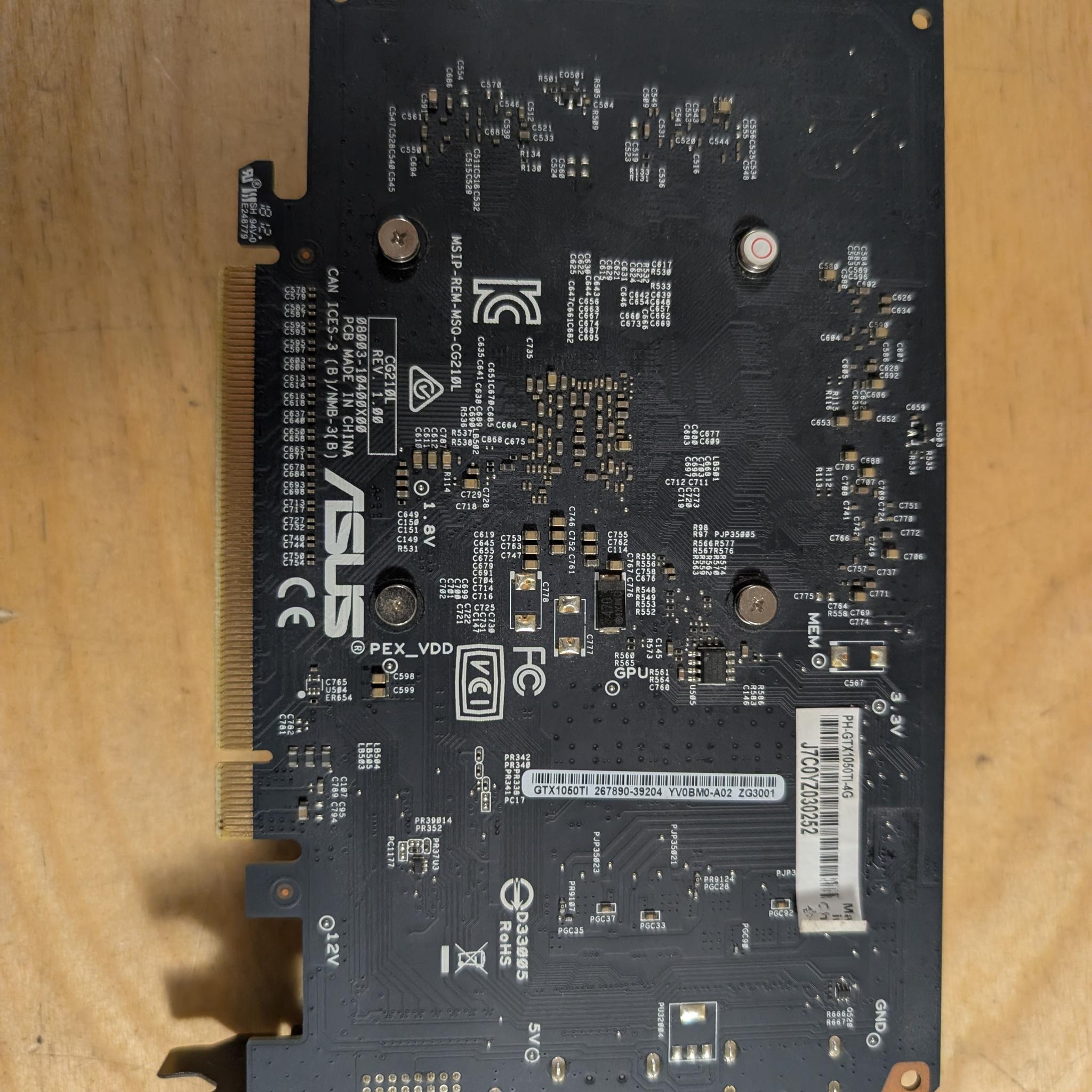 Asus Phoenix GeForce GTX 1050 Ti