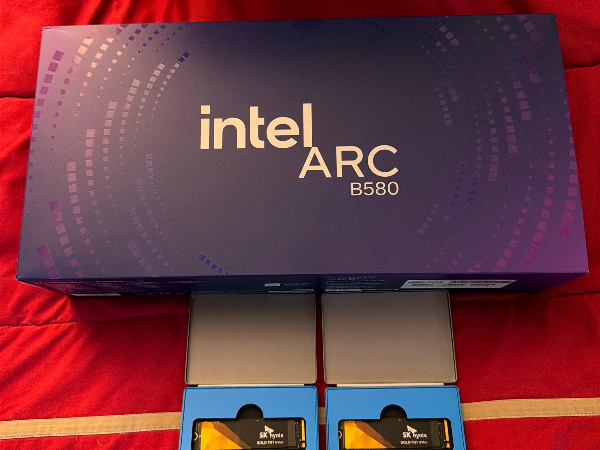 Intel ARC B580 BRAND NEW IN BOX SEALED++ 2X 2TB SK Hynix Gold M.2 NVME 2280 SSD's