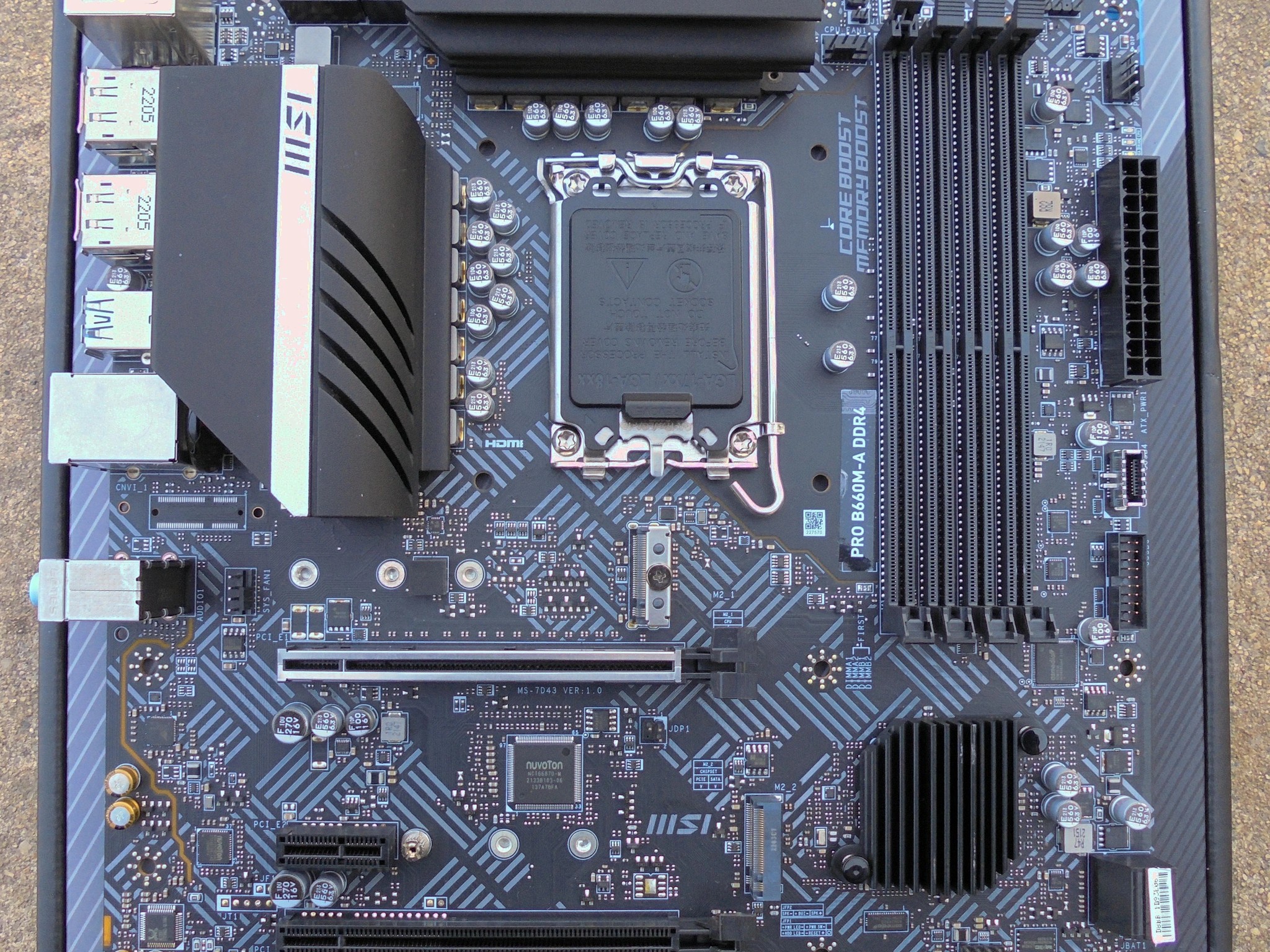 MSI Pro B660M-A DDR4 LGA1700 Micro ATX Motherboard