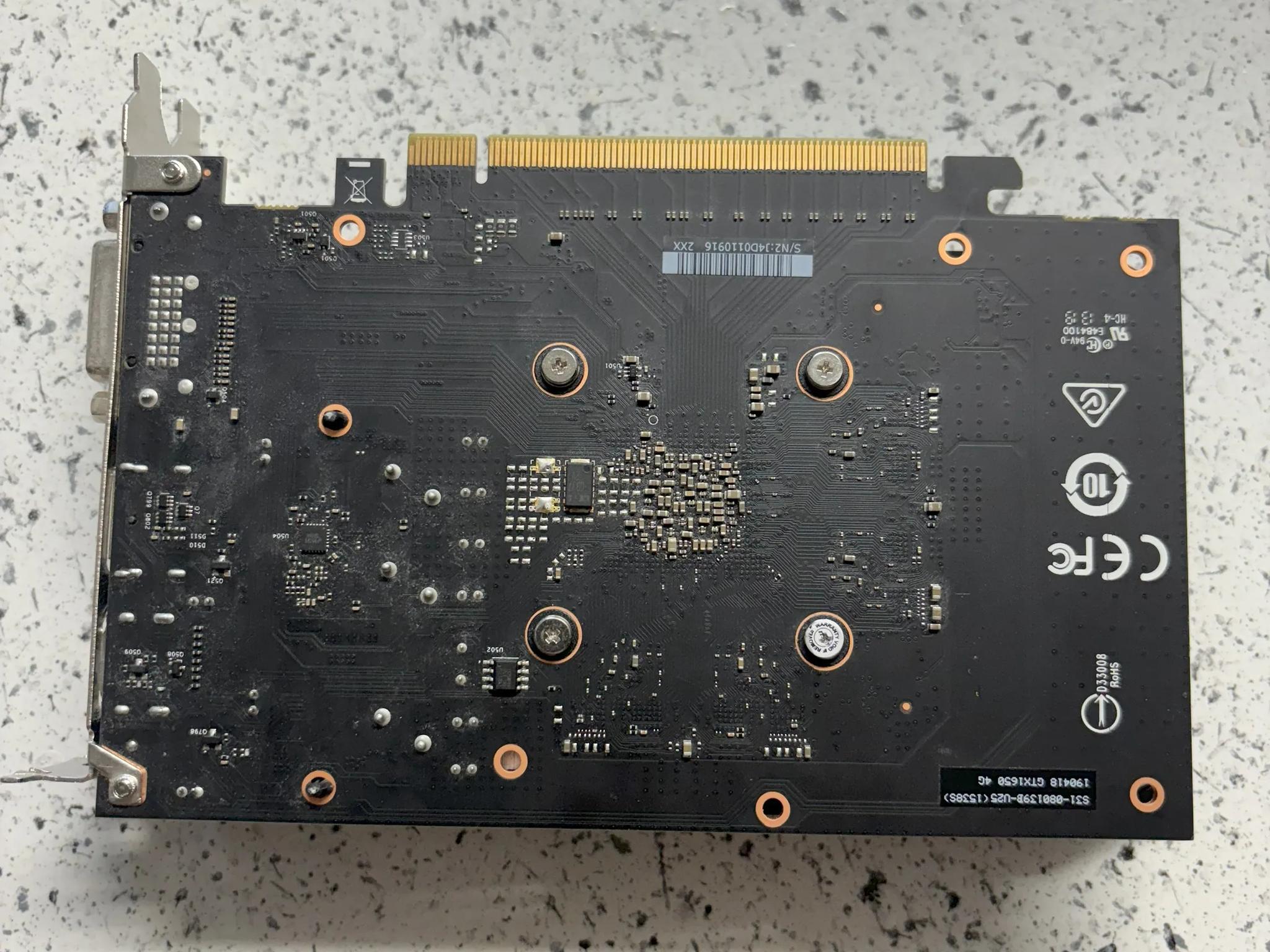 MSI GeForce GTX 1650 D6 VENTUS XS OC 4GB GDDR6 Graphics Card *Repasted*