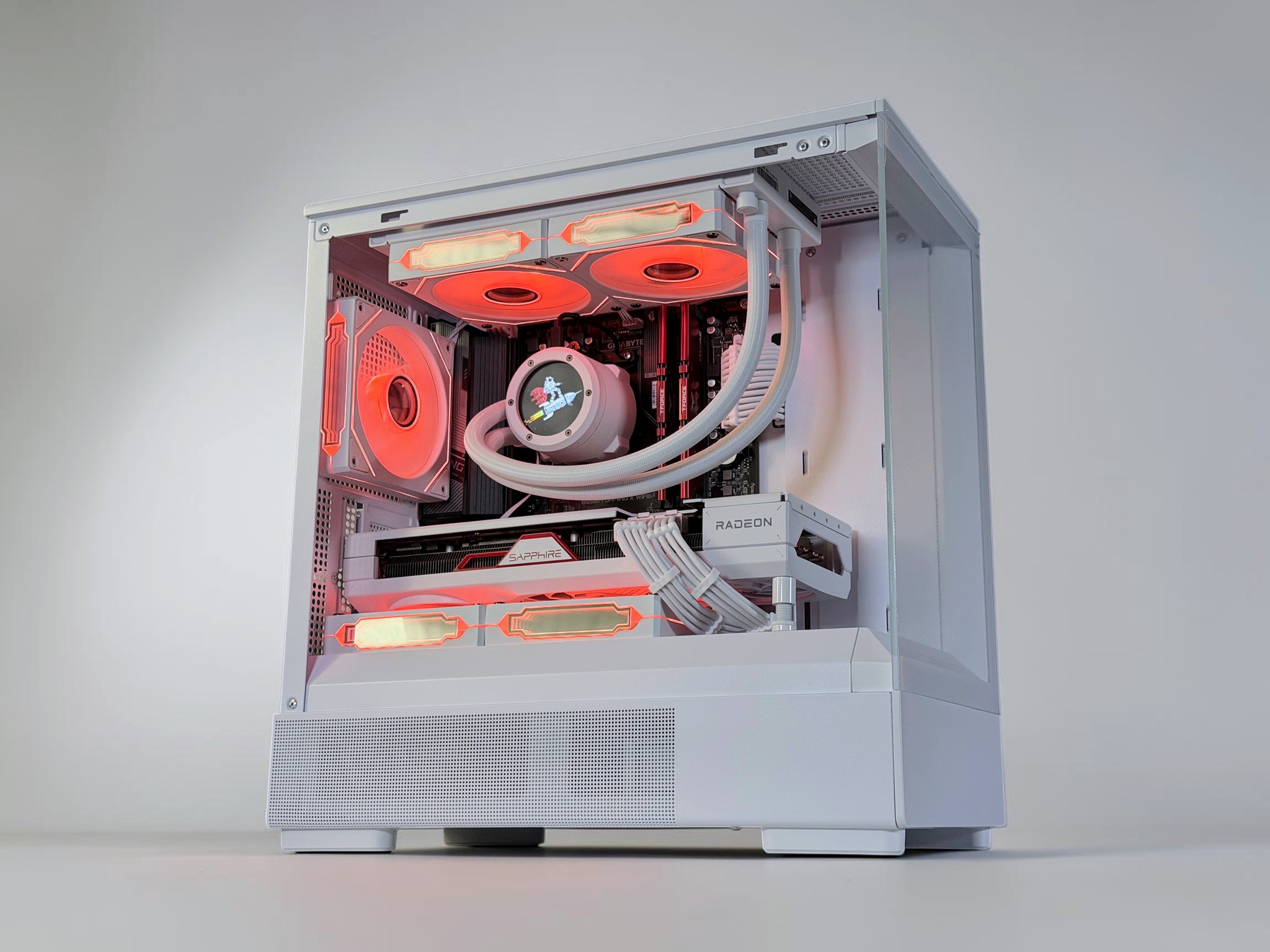 💧🧬Liquid Cooled Gaming PC🚀 AMD RX 7800 XT 16GB🚀AMD Ryzen 7 5800X🚀 32GB DDR4🚀 1.3TB SSD