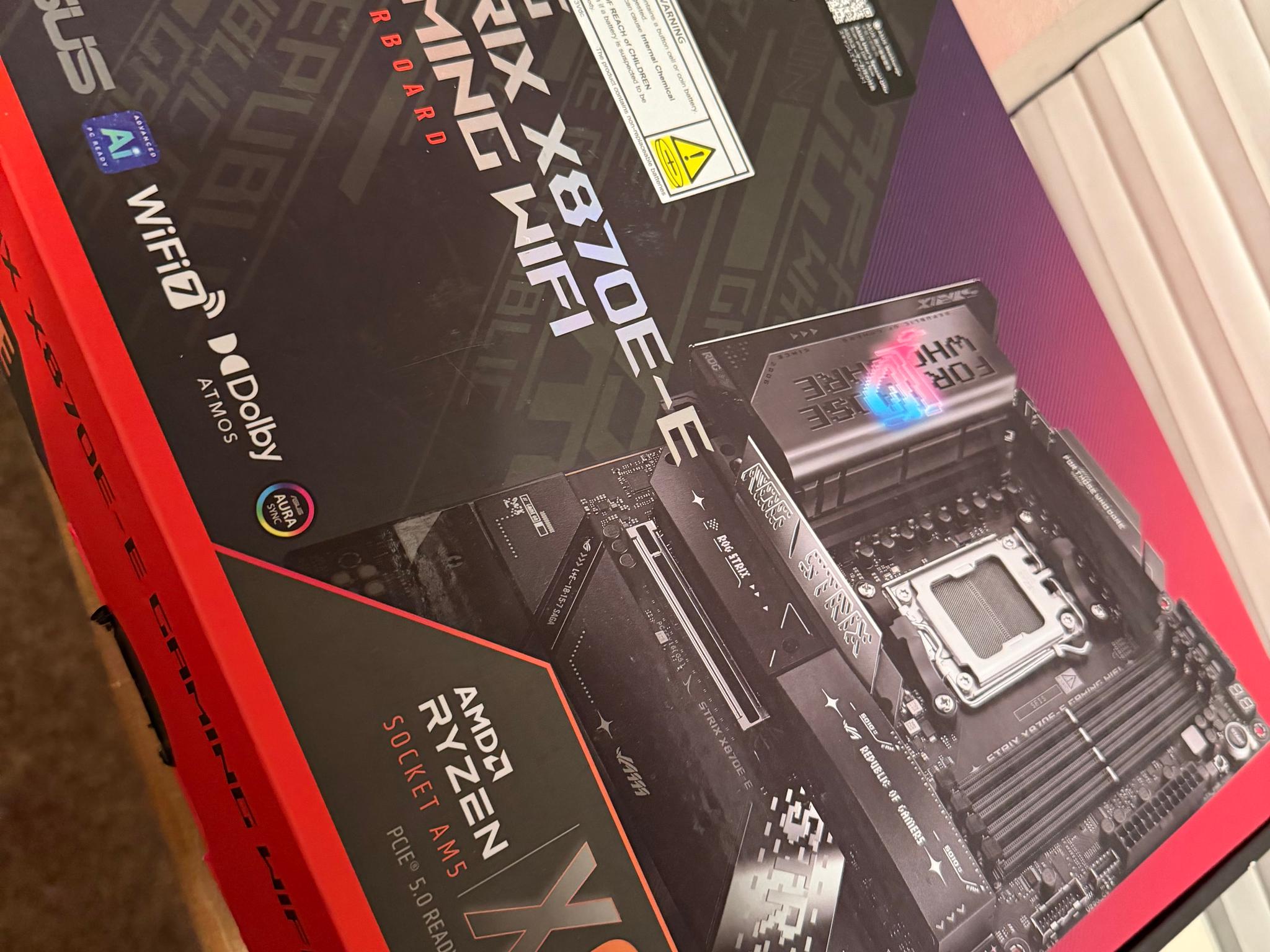 ASUS ROG STRIX X870E-E GAMING WIFI | AM5 Motherboard | Excellent Condition