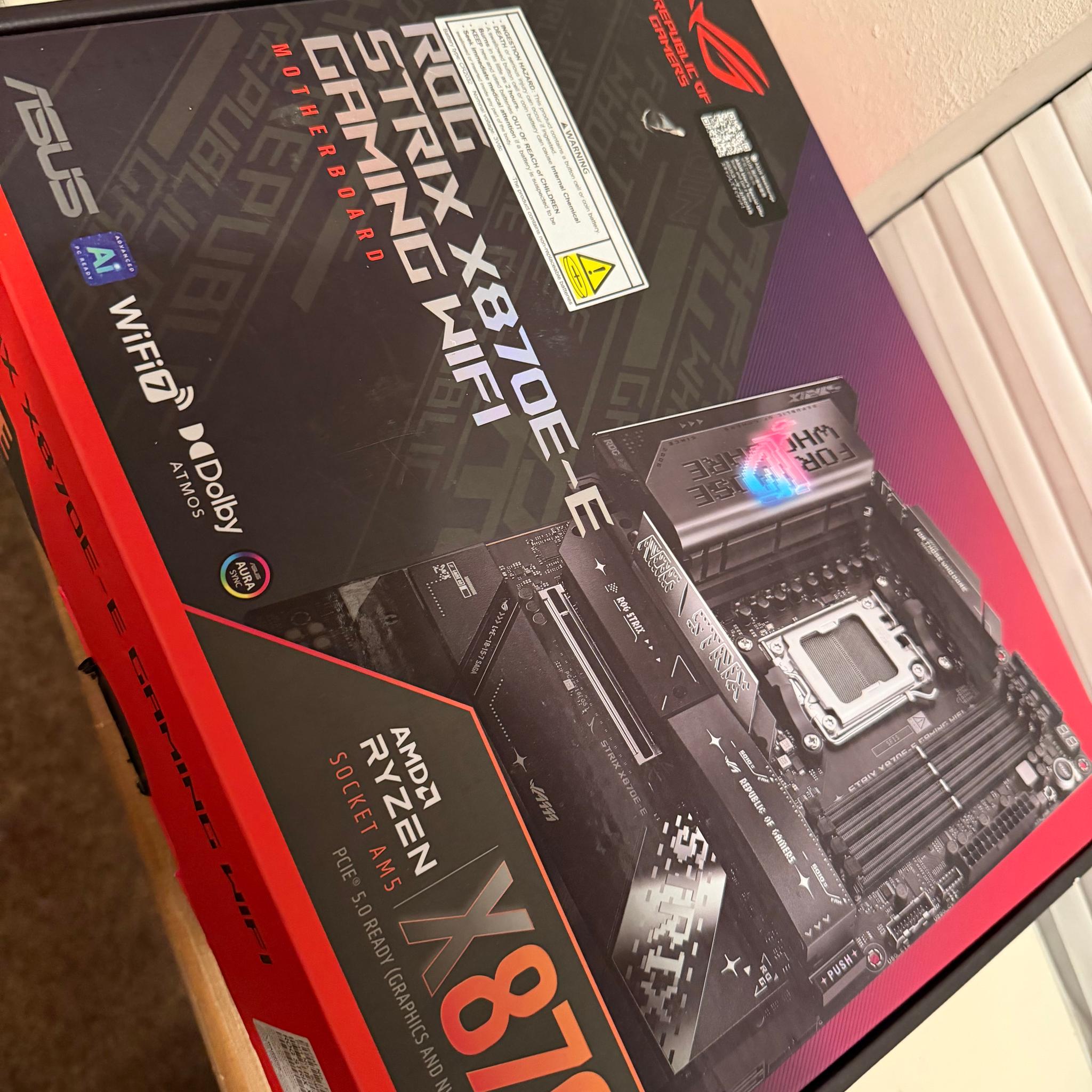 ASUS ROG STRIX X870E-E GAMING WIFI | AM5 Motherboard | Excellent Condition