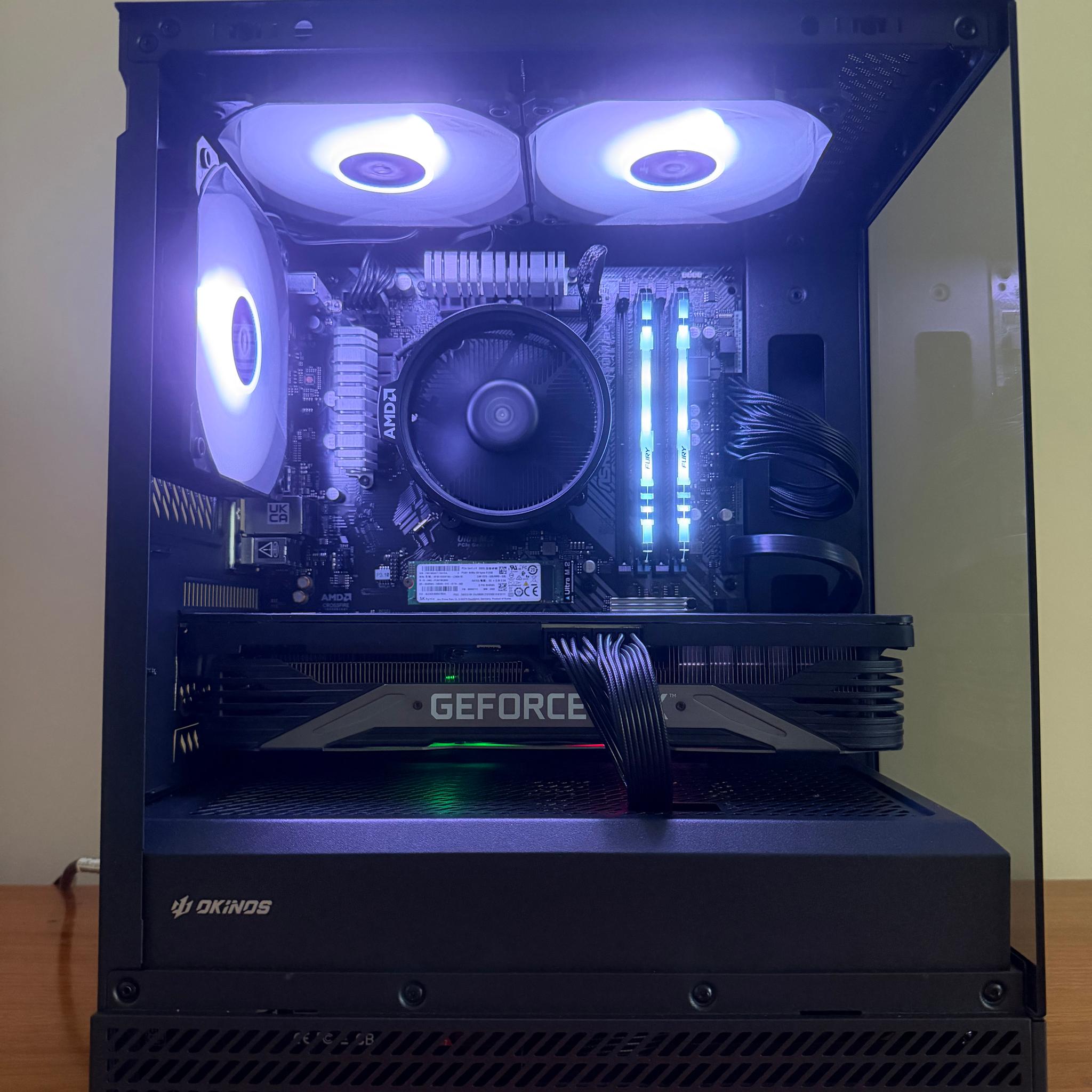 Black Gaming PC RTX 3070 | Ryzen 5 | RGB | Ready to Play