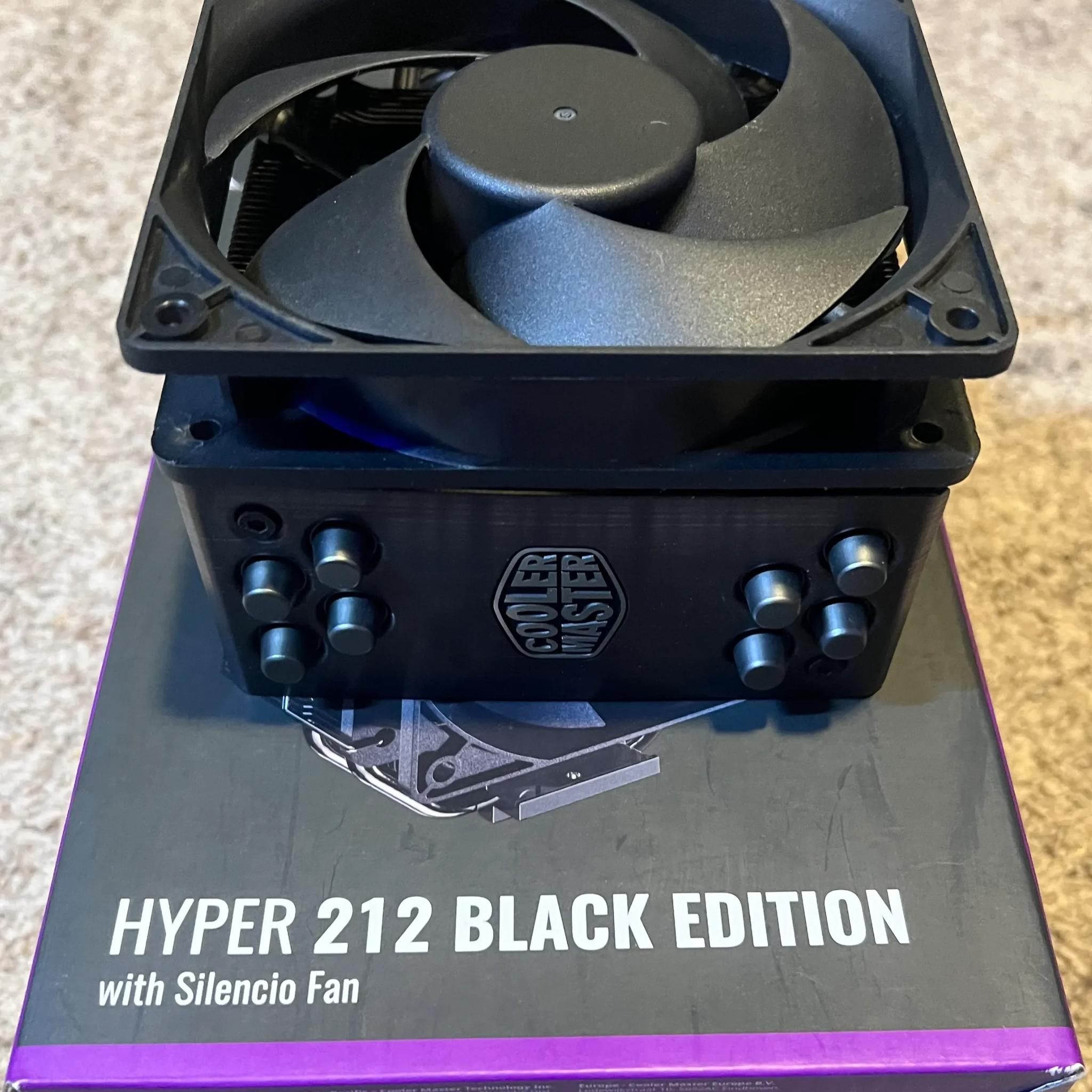 Cooler Master Hyper 212 Black CPU Air Cooler-PWM Fan-AMD Ryzen AM5/AM4-Intel LGA 1851/1700/1200