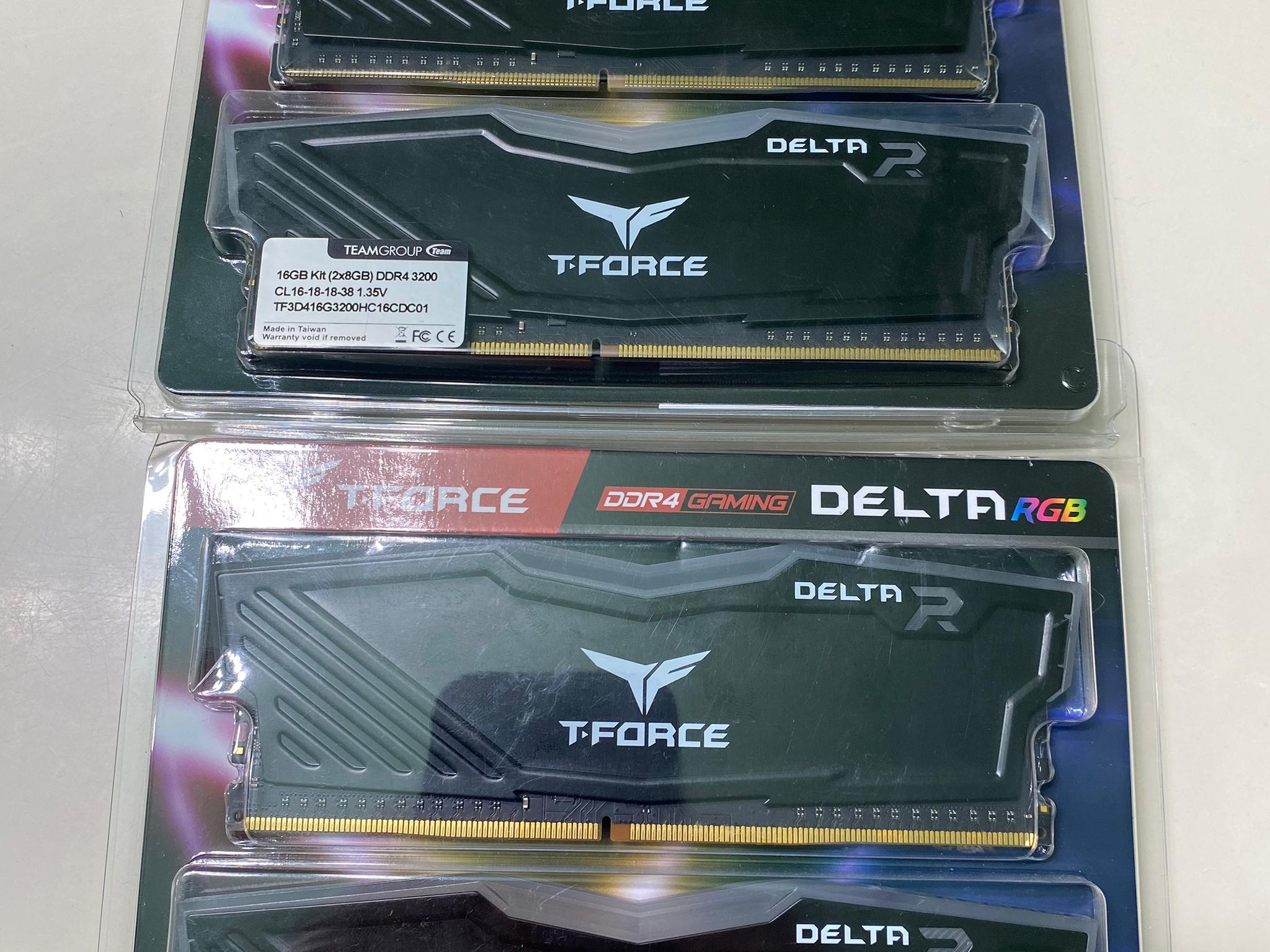 TEAMGROUP T-Force Delta RGB DDR4 RAM - 3200Mhz CL16 - 32gb (4x8gb)