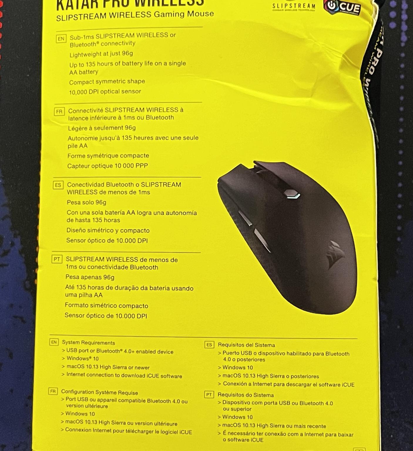(On Sale! Until 8/9) Corsair Katar Pro Wireless Lightweight Gaming Mouse