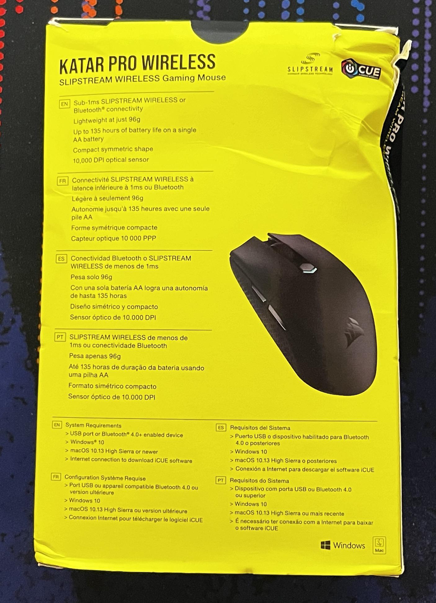 (On Sale! Until 8/9) Corsair Katar Pro Wireless Lightweight Gaming Mouse