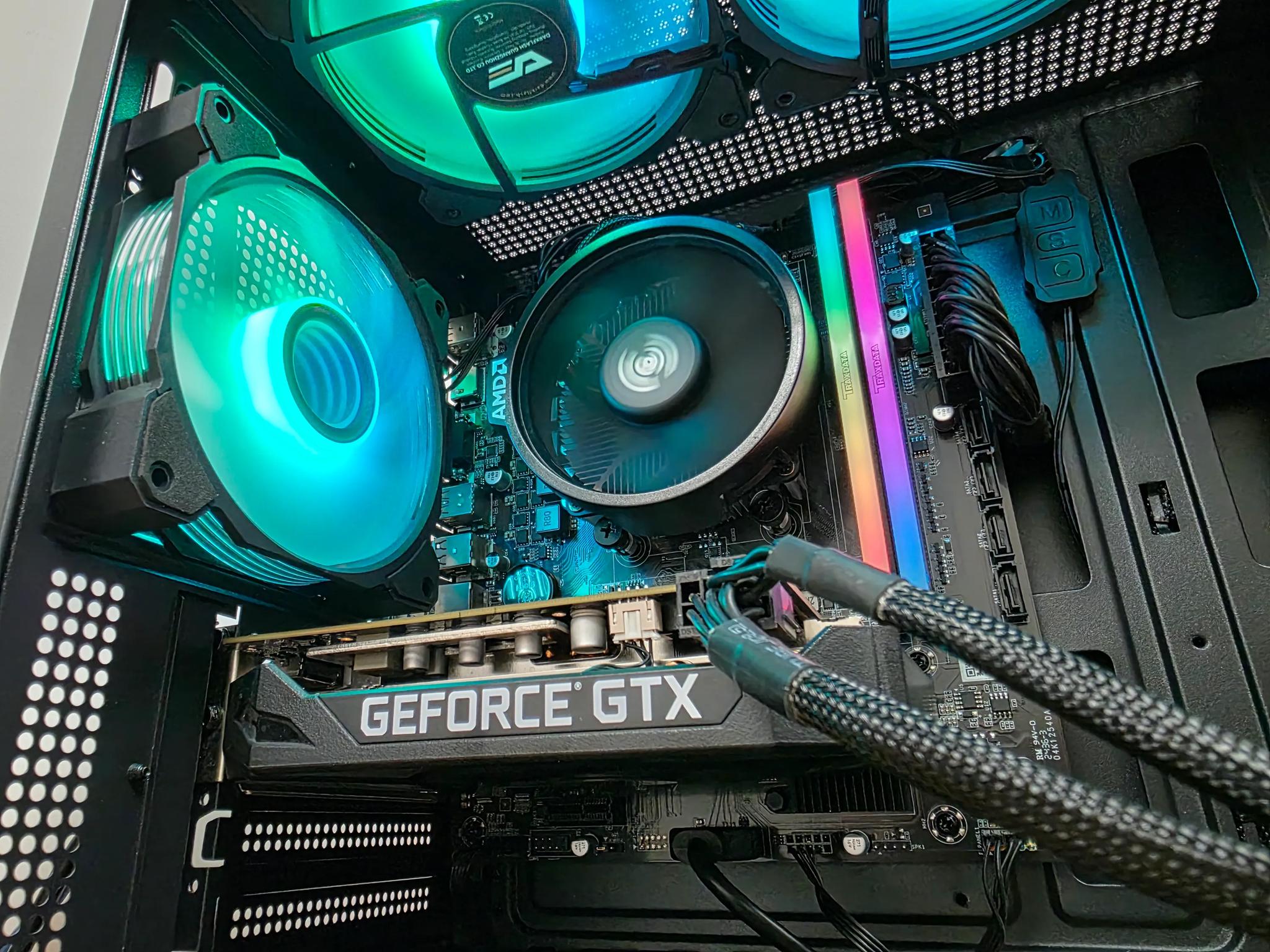 1080p Custom Gaming PC Computer (Ryzen R5 6 Core, GTX 1660 Super, 16 gb DDR4)