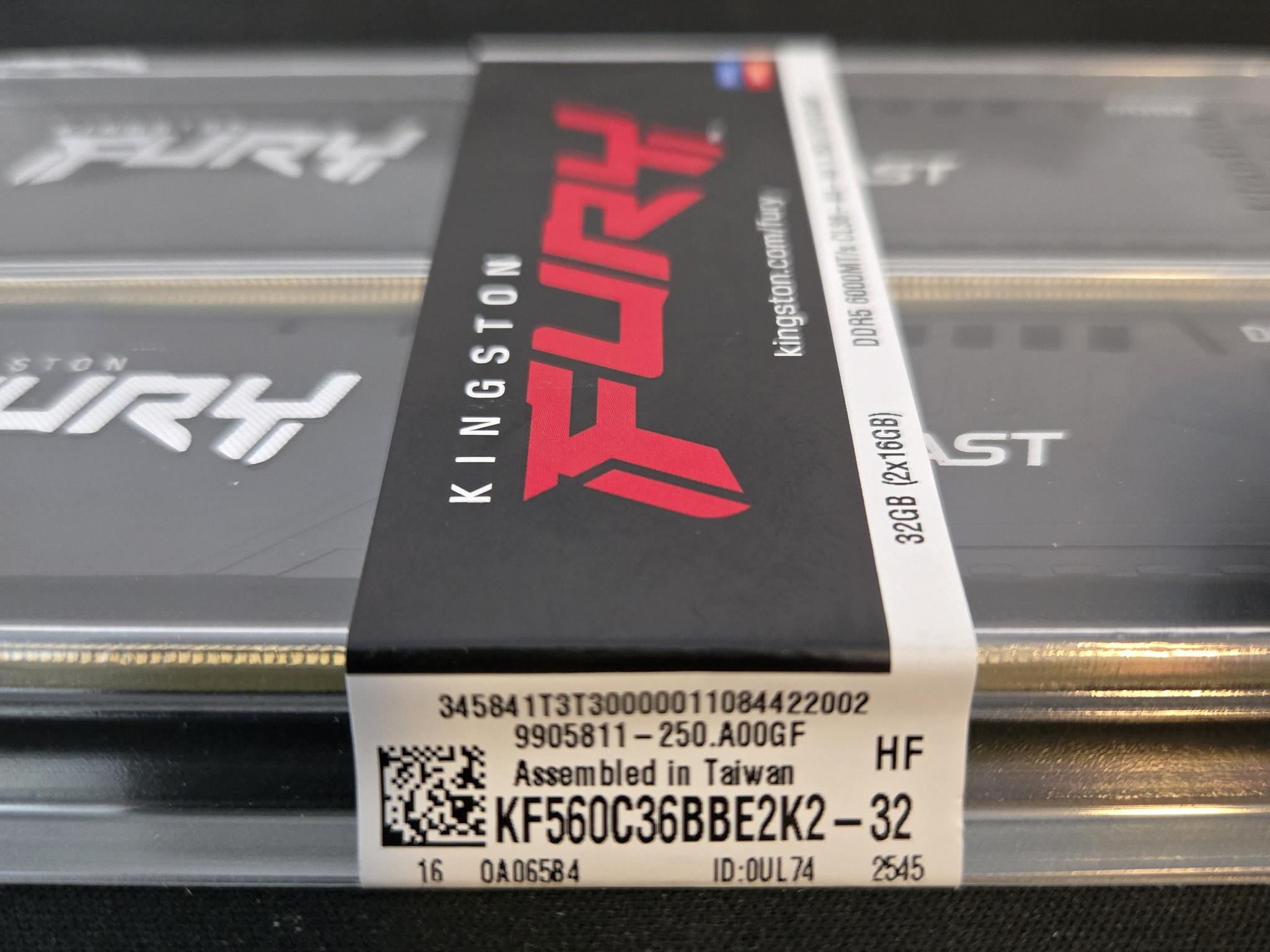 *Brand New In Box* 32gb (2x16) 6000MT/s Kingston Fury DDR5