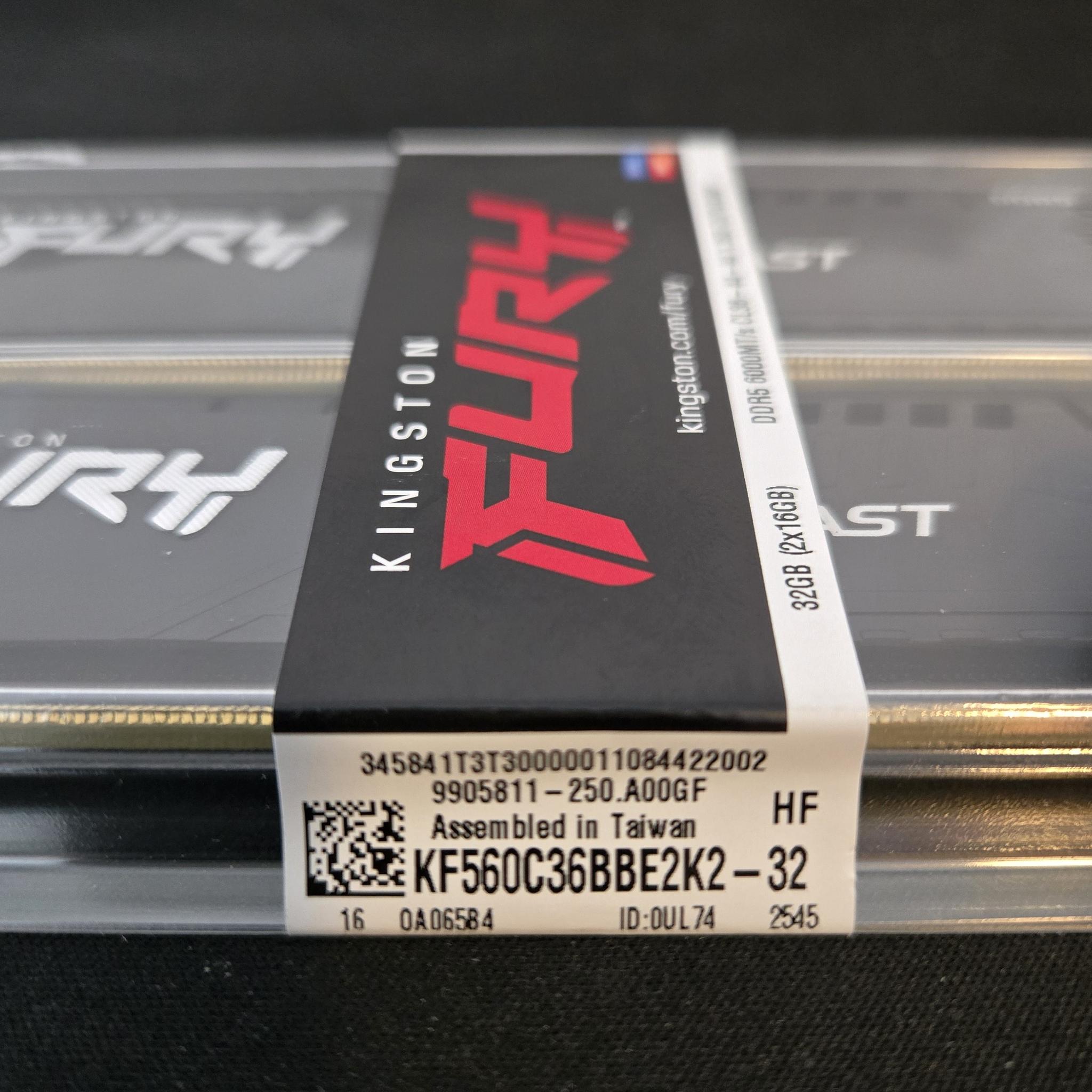 *Brand New In Box* 32gb (2x16) 6000MT/s Kingston Fury DDR5