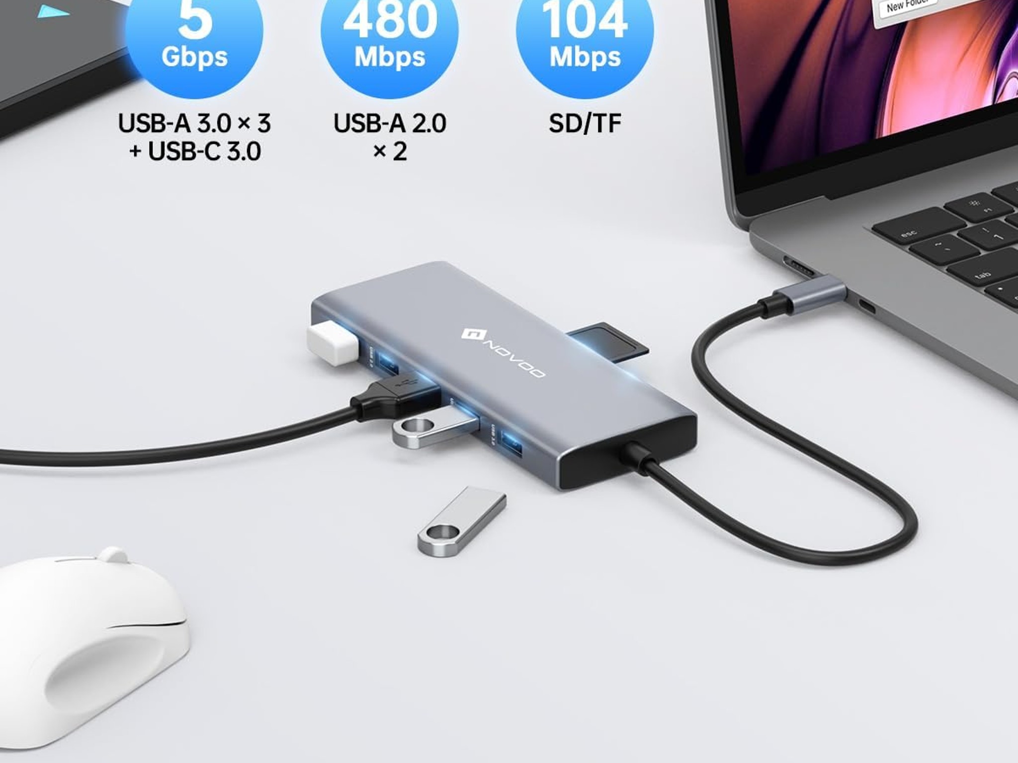 USB C Docking Station 12 in 1 Docking Station Dual Monitor with 2 HDMI VGA 5 USB Ports 100W PD USB-C