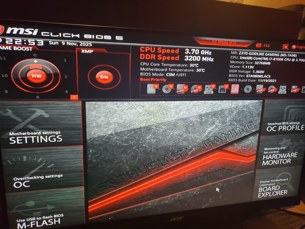 🔥"Mr. RED" 🔥 I7 8700K MSI RTX2070 32GB DDR4 3200 2TB M.2