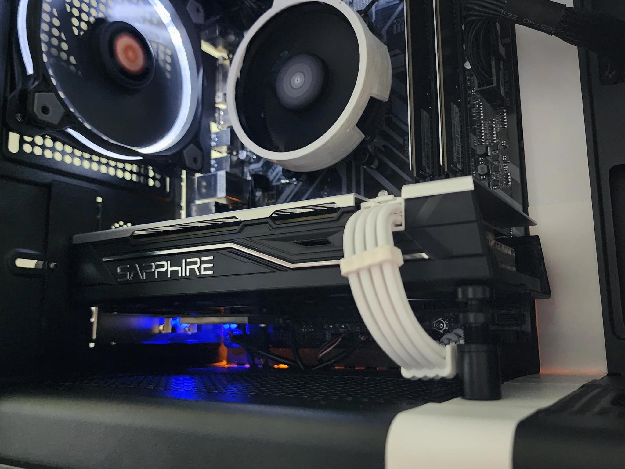 Black + White Gaming PC | Ryzen 5 | RX 580 8GB | 16GB | 1TB | Wi-Fi + BT | 550W 80+ Bronze