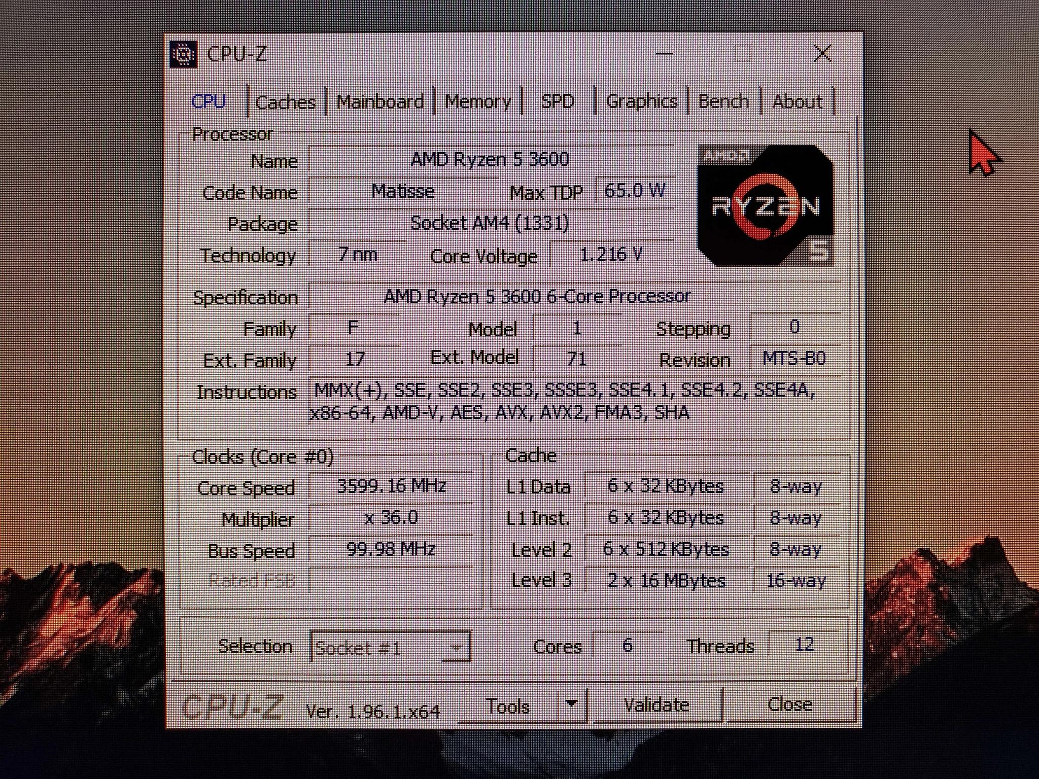 AMD Ryzen 5 3600 CPU