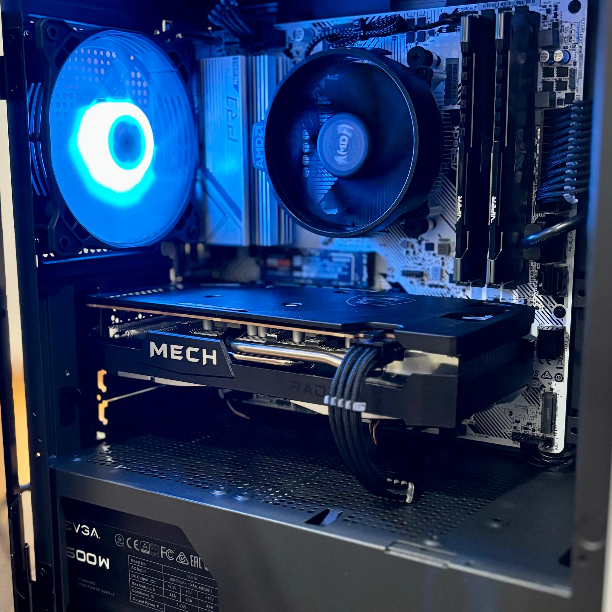 White Gaming PC 1440p/ 1080p 100+ FPS WARZONE & FORTNITE Micro-ATX Mid Tower (Built in RGB Lighting)