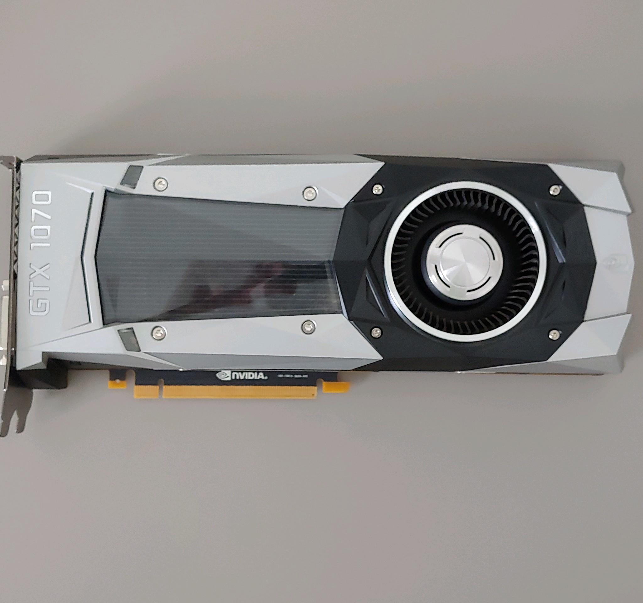 NVIDIA GTX 1070 Founders Edition – Tested, Clean, Original Box (SLI-Ready)