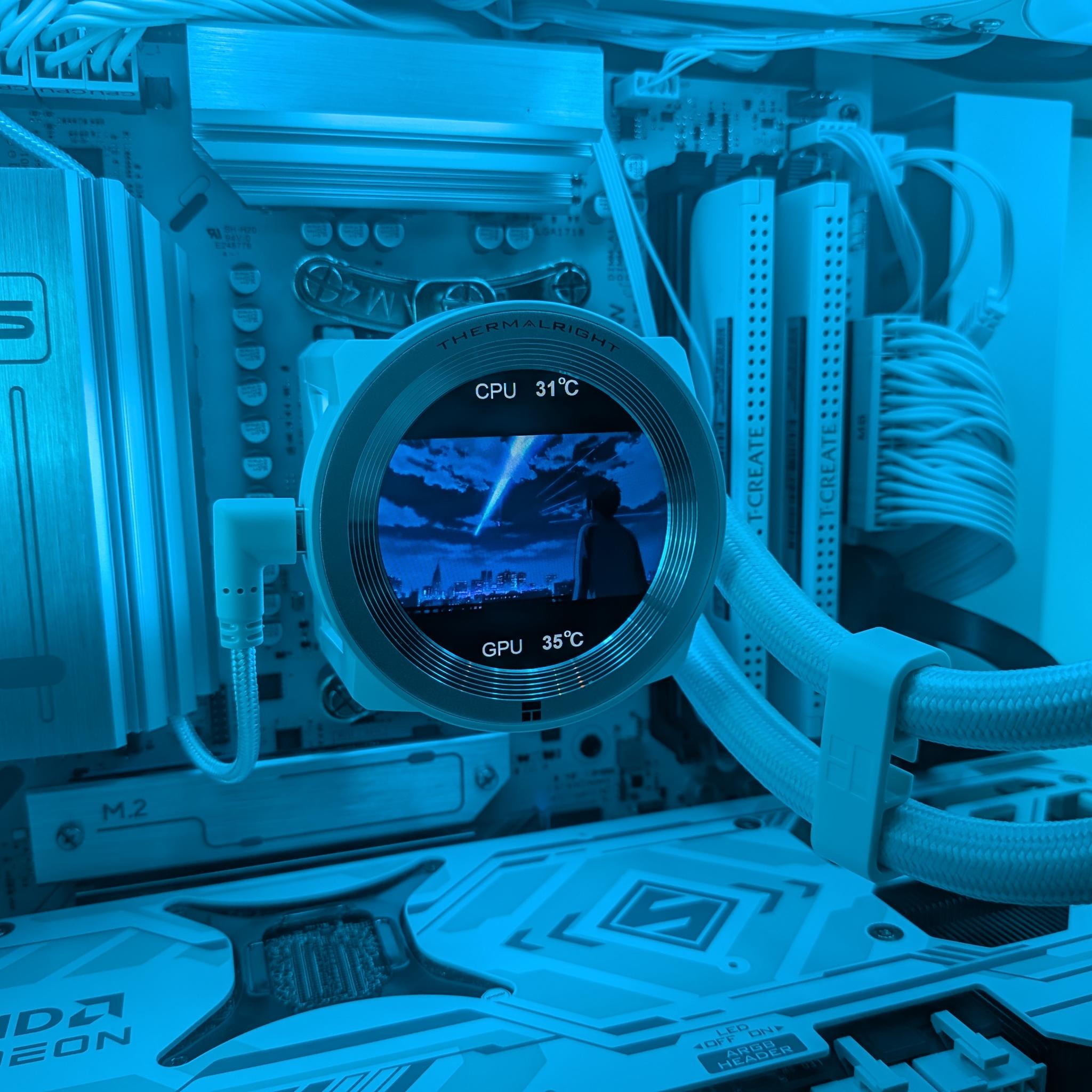 4K Ice Machine - RX 9070 XT, Ryzen 7 7800X3D, 64 GB DDR5, 4 TB Gen 4 NVME, Liquid Cooled, RGB