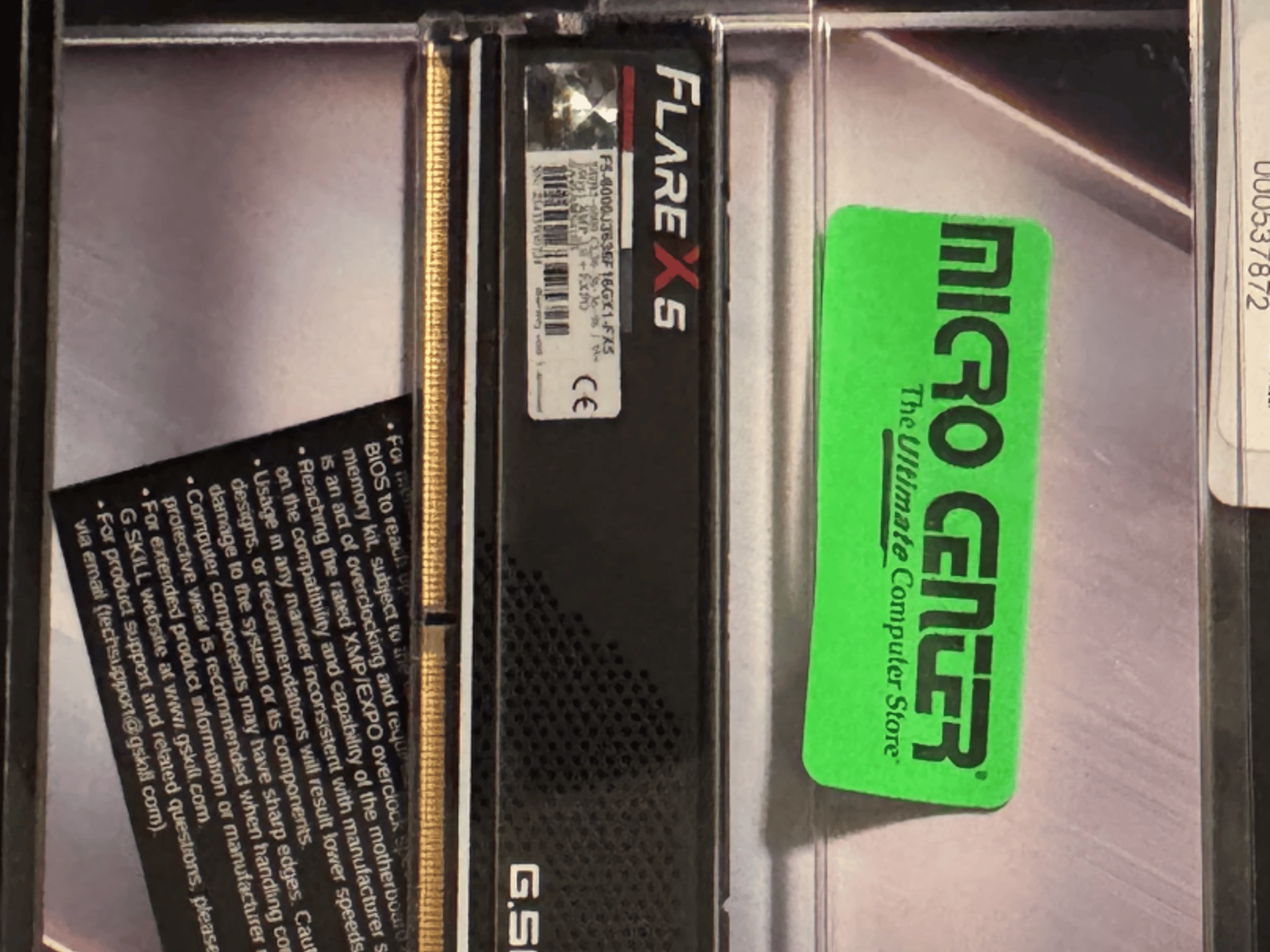 G.Skill Flare X5 16GB (1 x 16GB) DDR5-6000 PC5-48000 CL36 Black