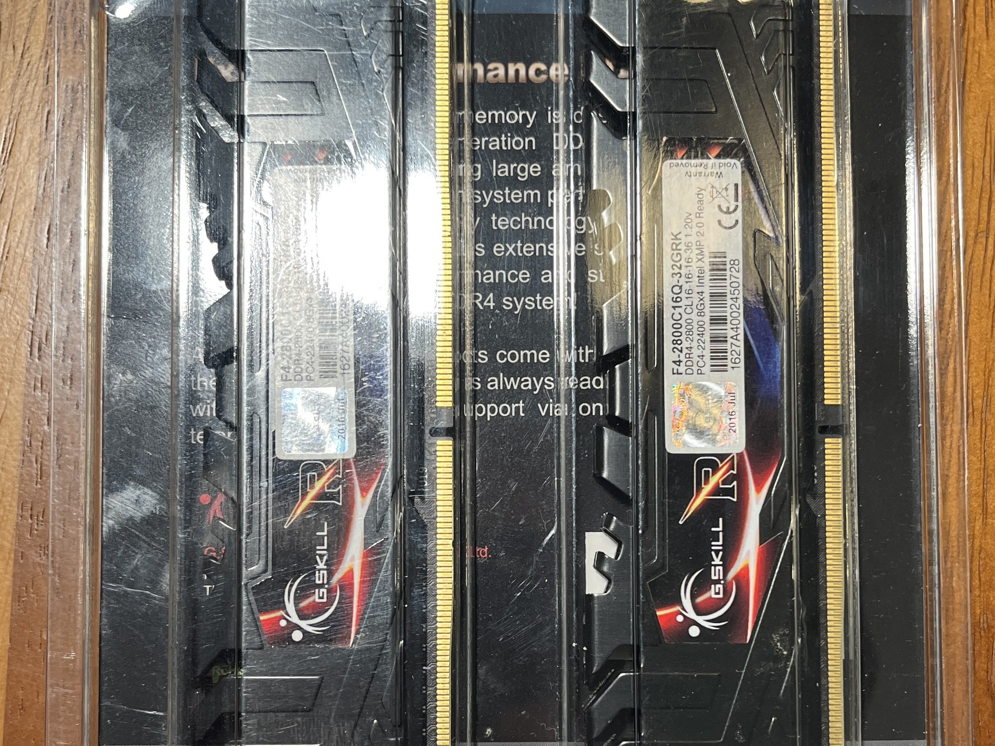 Ripjaws 32GB Kit (4X8GB) PC4-22400 DDR4-2800MHz Desktop RAM F4-2800C16Q-32GRK