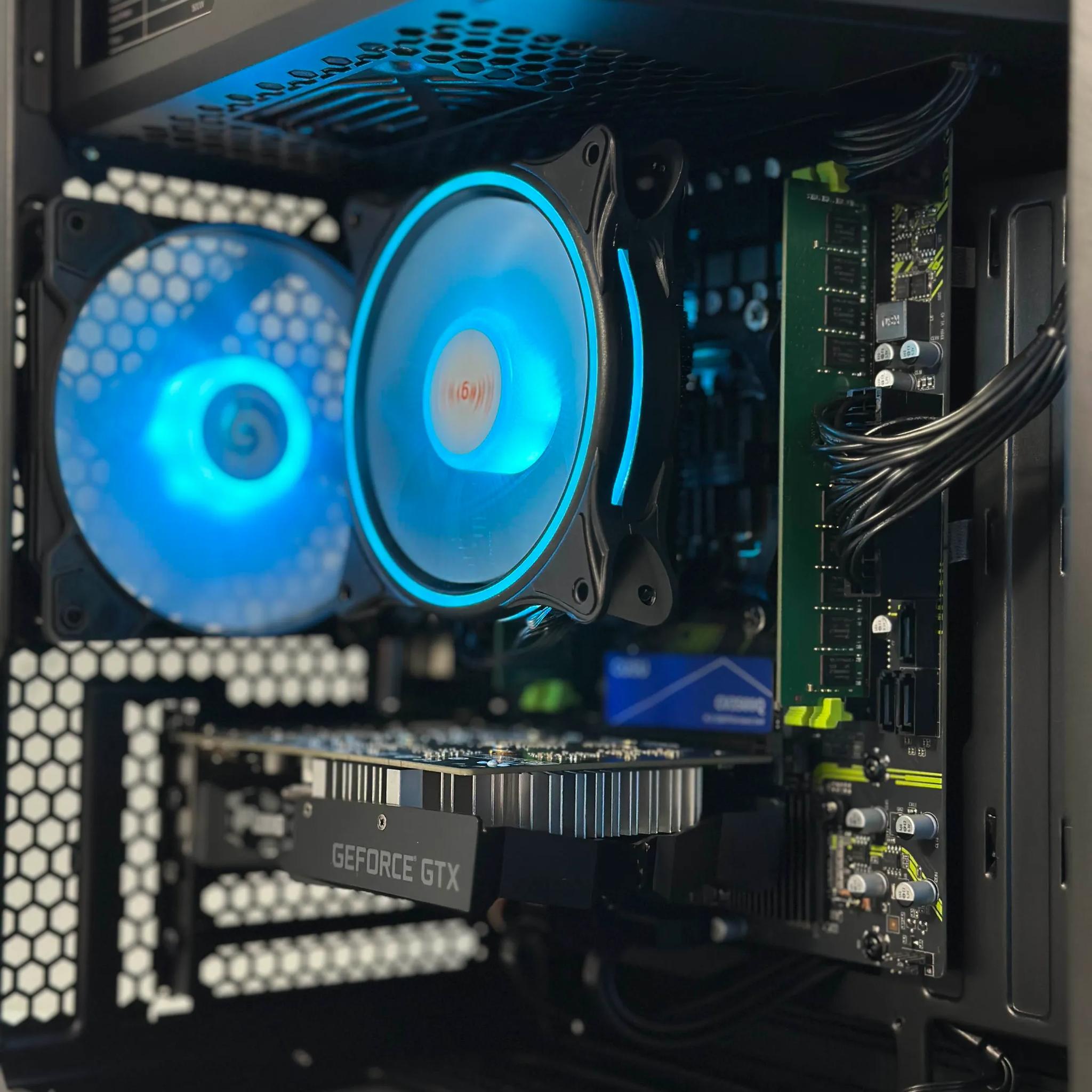 Intel i7 6 Core | GeForce GTX 1650 | 16GB RAM | 512GB SSD | WIFI | 1080p Black Gaming PC