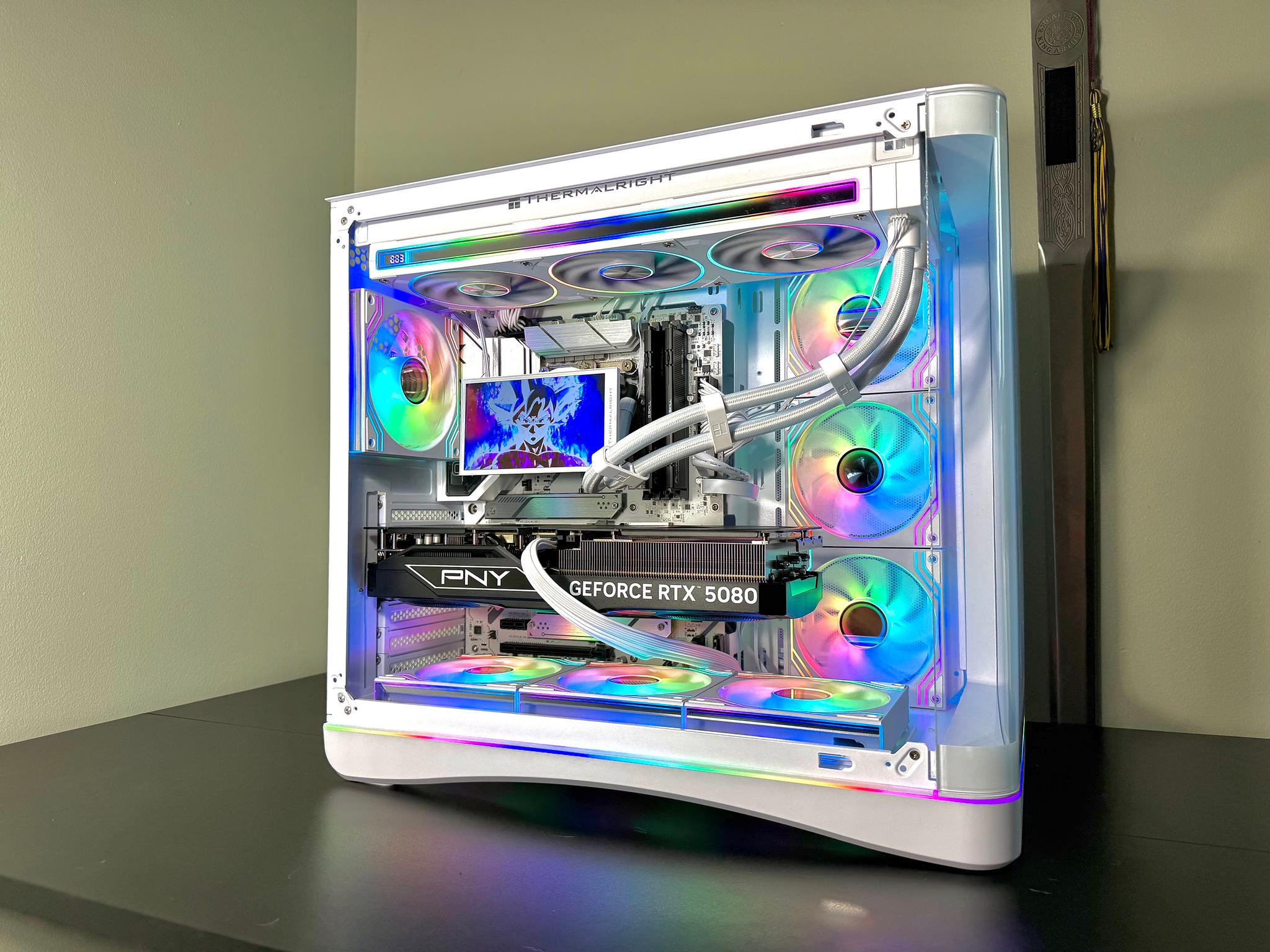 RTX 5080 | i9 14900kf | 32GB DDR5 | 2TB SSD | 5.5in LCD screen | 1000W Power Supply White Gaming PC