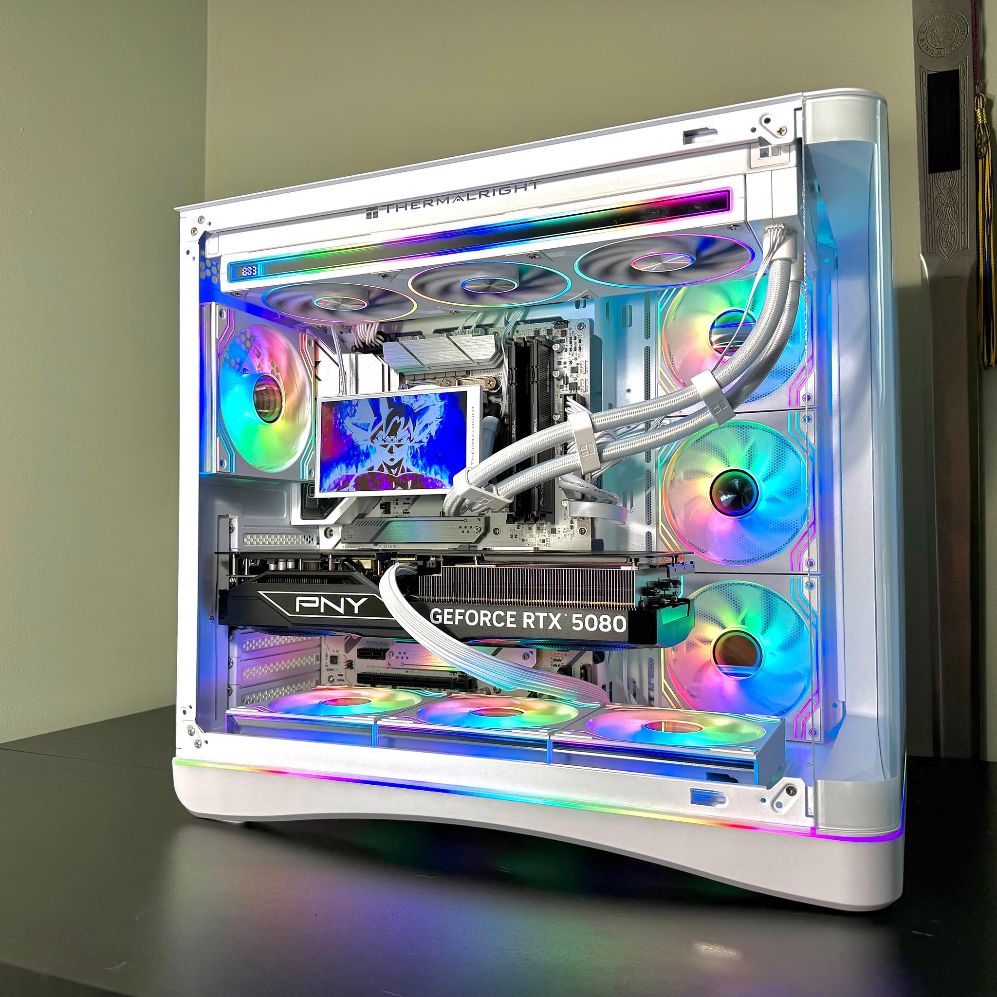 RTX 5080 | i9 14900kf | 32GB DDR5 | 2TB SSD | 5.5in LCD screen | 1000W Power Supply White Gaming PC