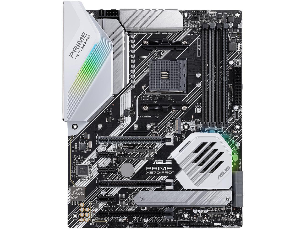 ASUS PRIME X570-PRO AMD Socket X570 AM4 ATX M.2 Desktop Motherboard A