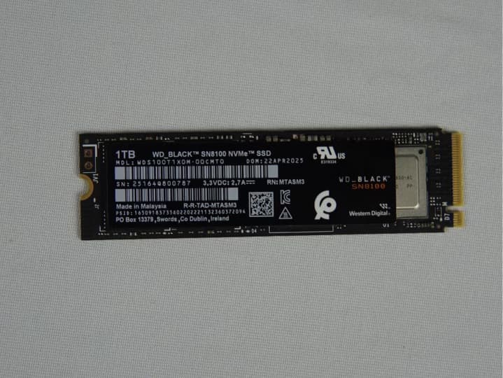 WD BLACK SN8100 1TB NVME SSD