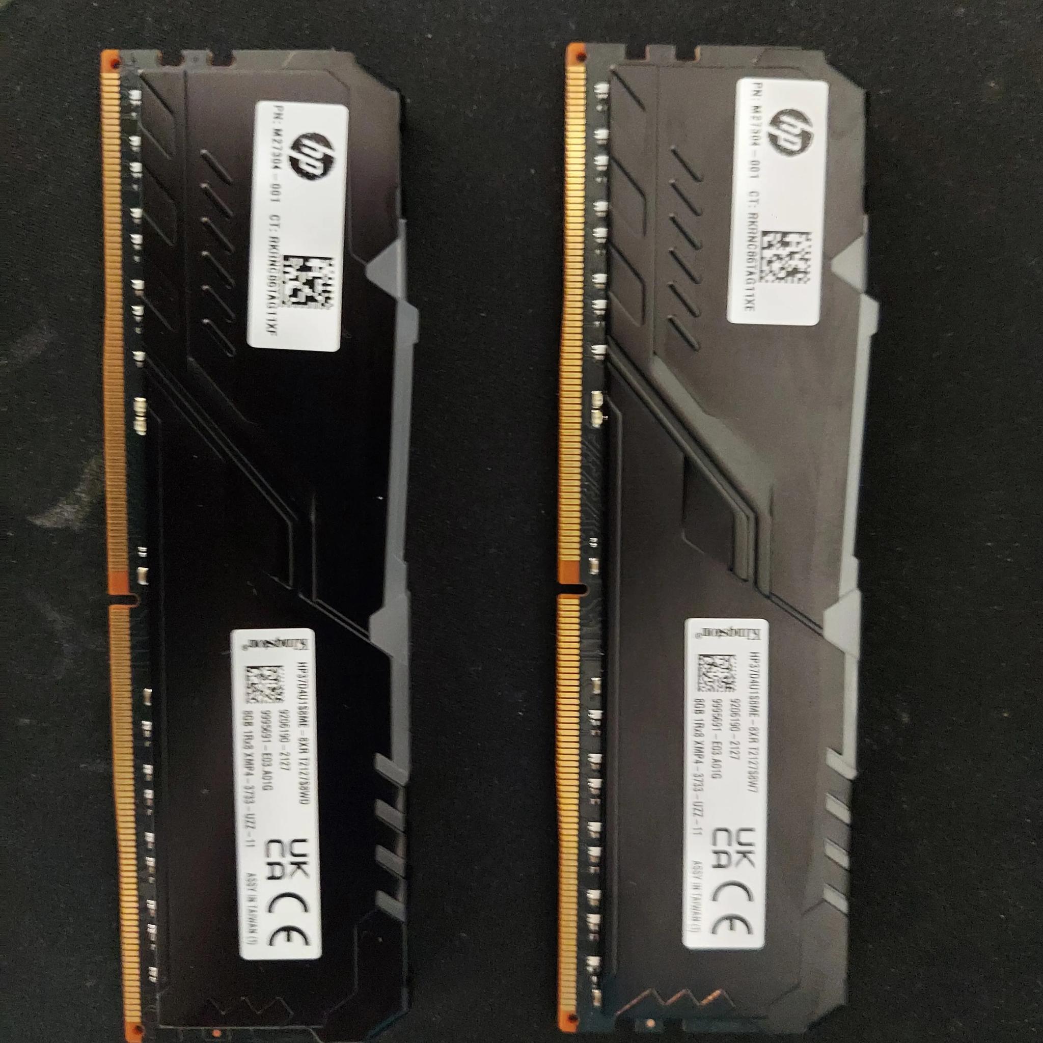 Kingston hyperX fury ddr4 3733mhz 16gb
