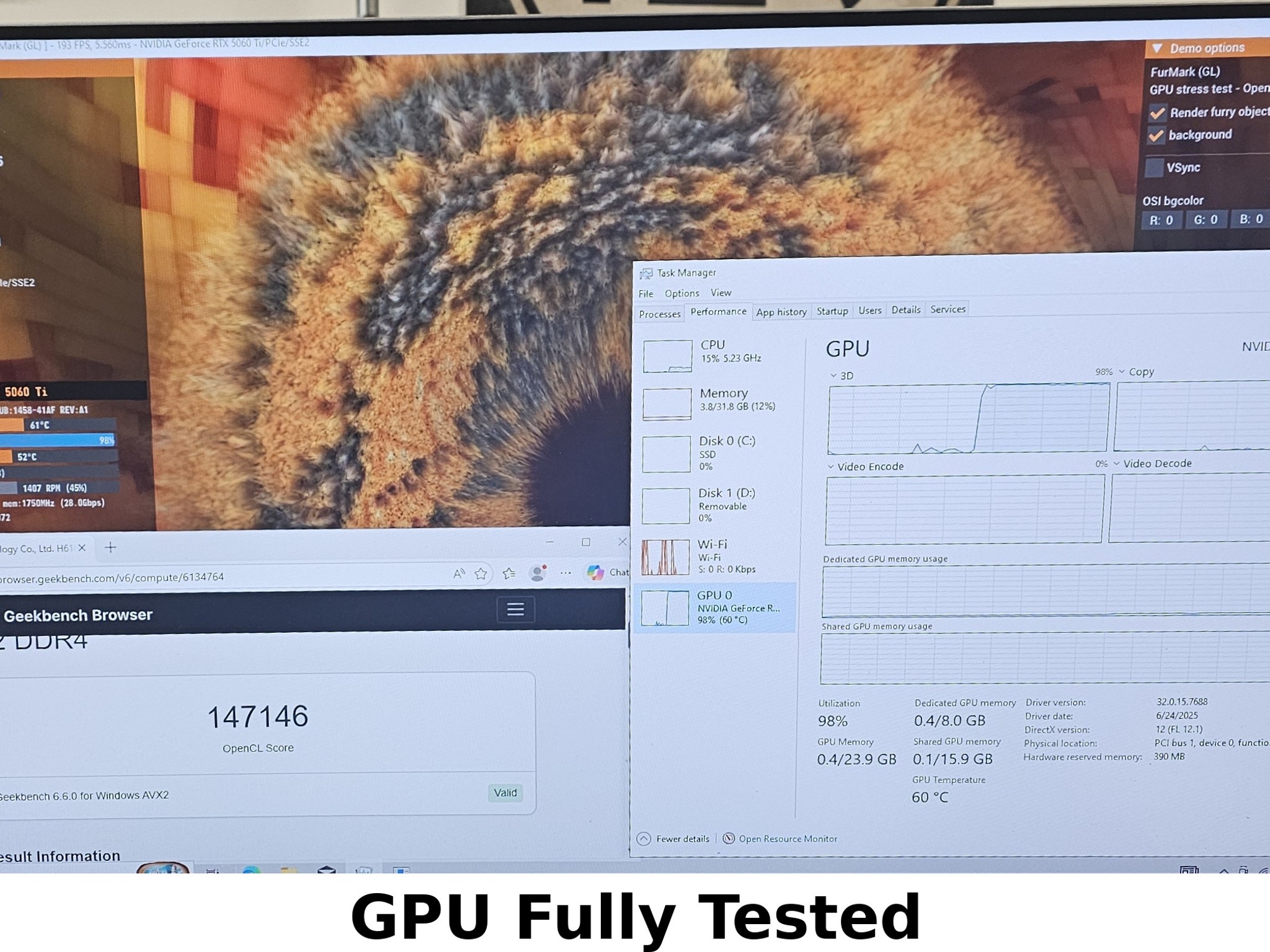RTX 5060 Ti Gigabyte WINDFORCE 8GB