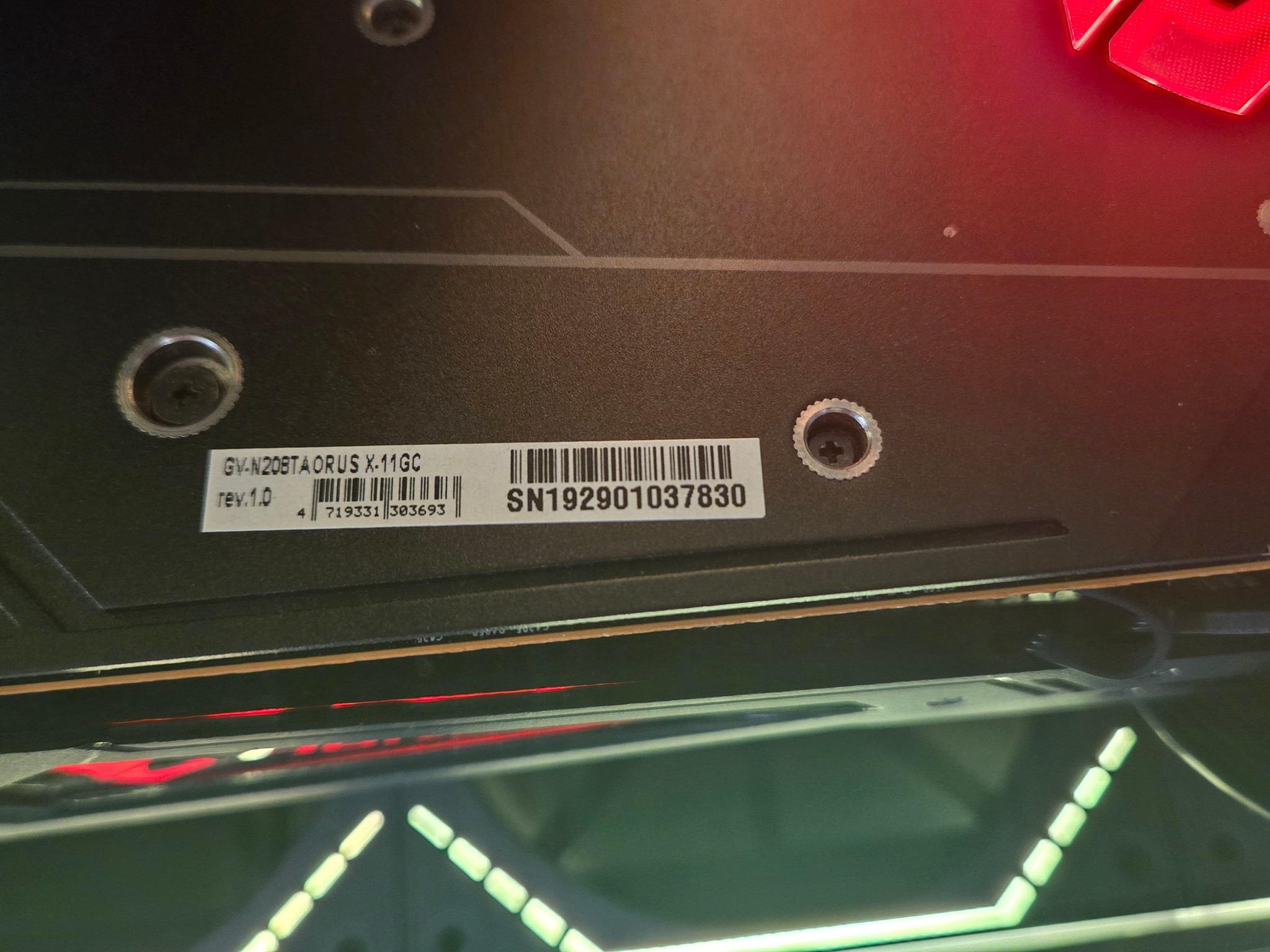 RTX 2080ti aorus xtreme 11gb