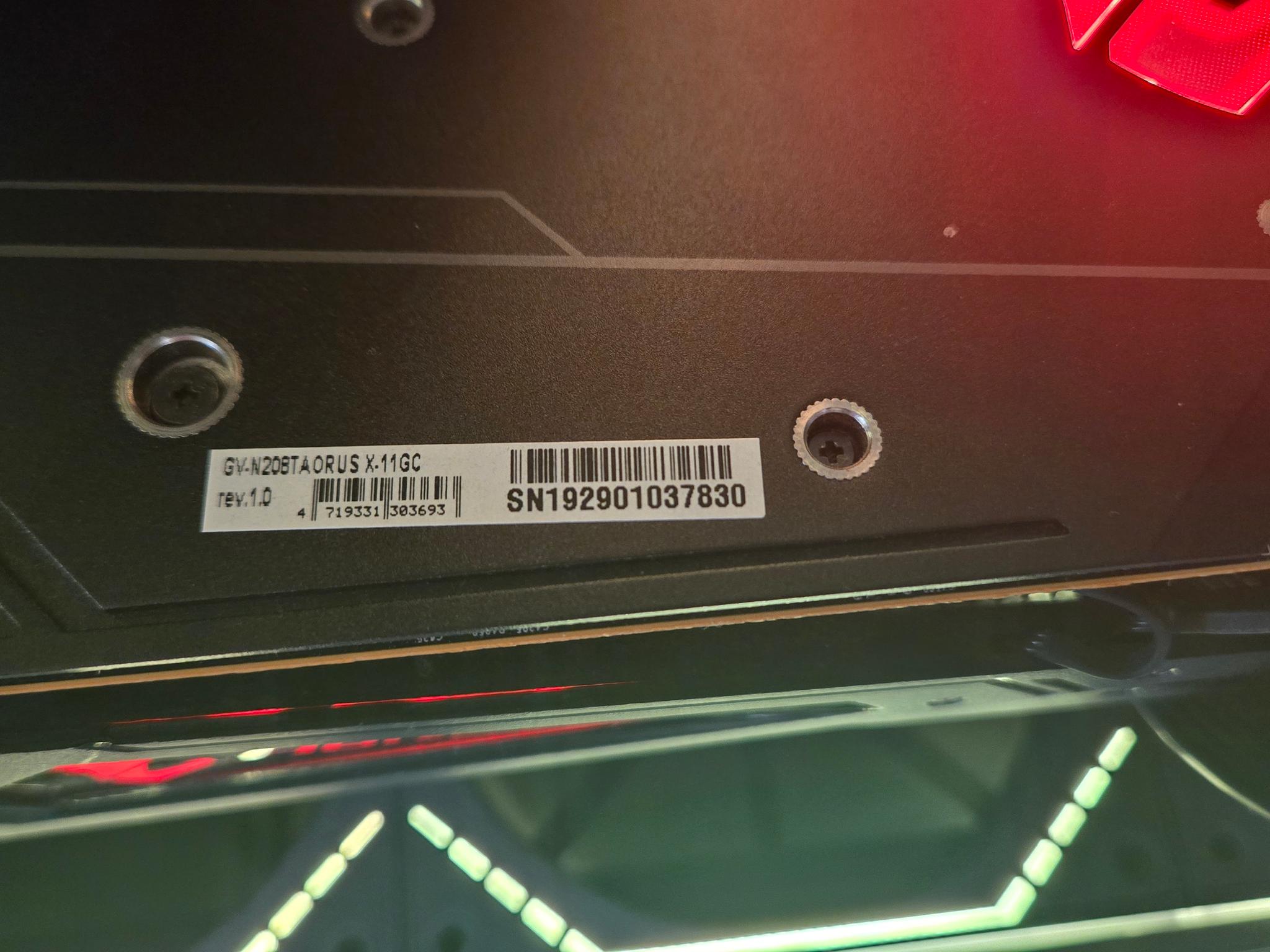 RTX 2080ti aorus xtreme 11gb