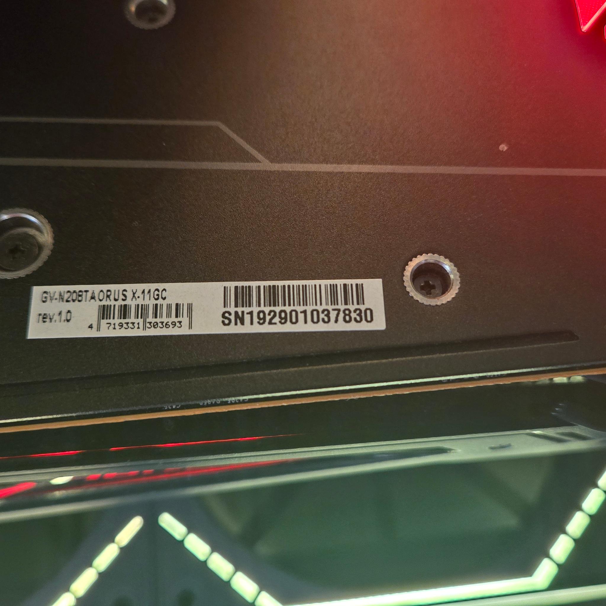 RTX 2080ti aorus xtreme 11gb