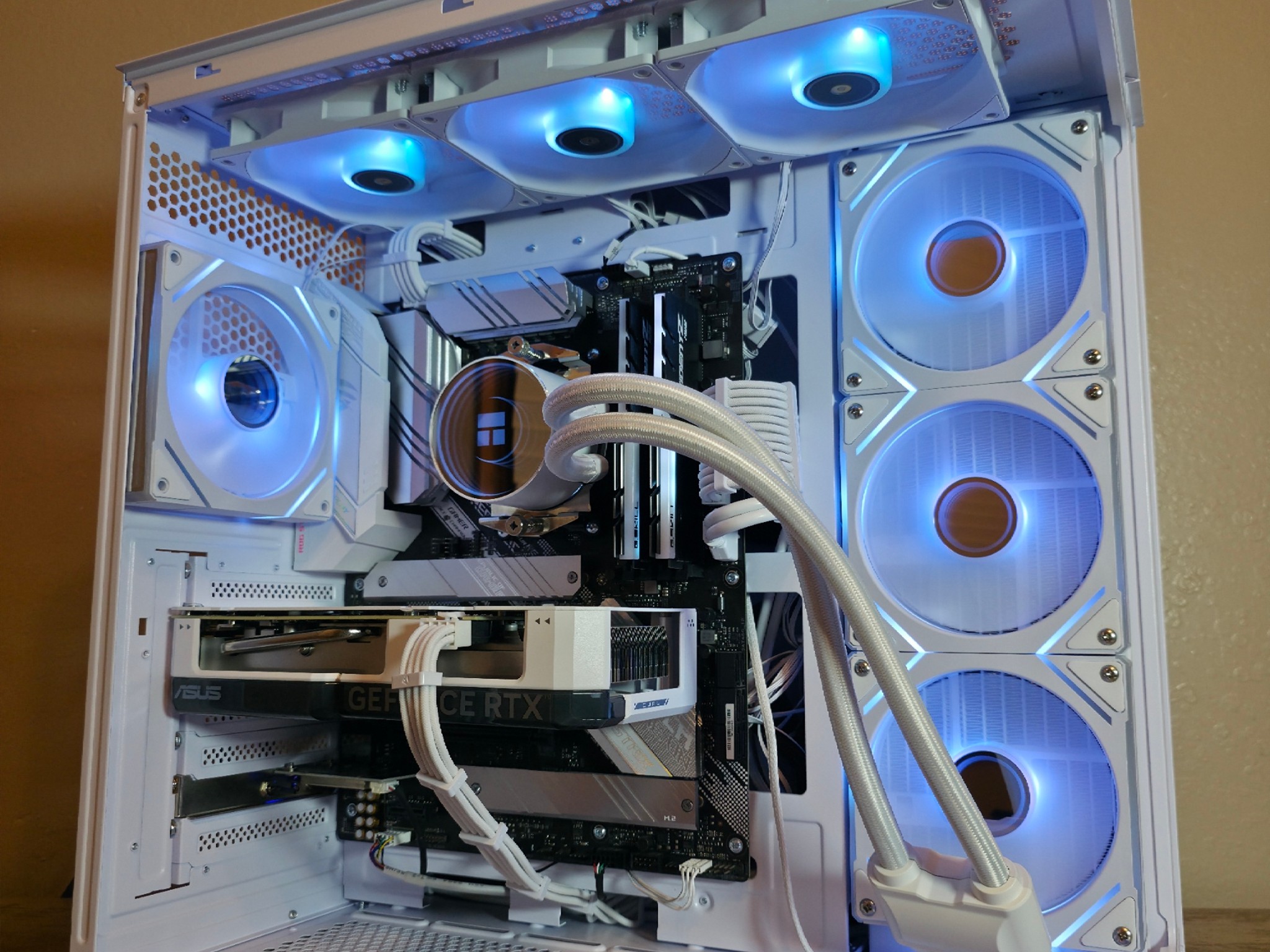Custom All-White Gaming PC - Ryzen 9 5900X, RTX 4060 Ti, 32GB Trident Z RGB, 1TB 980 Pro