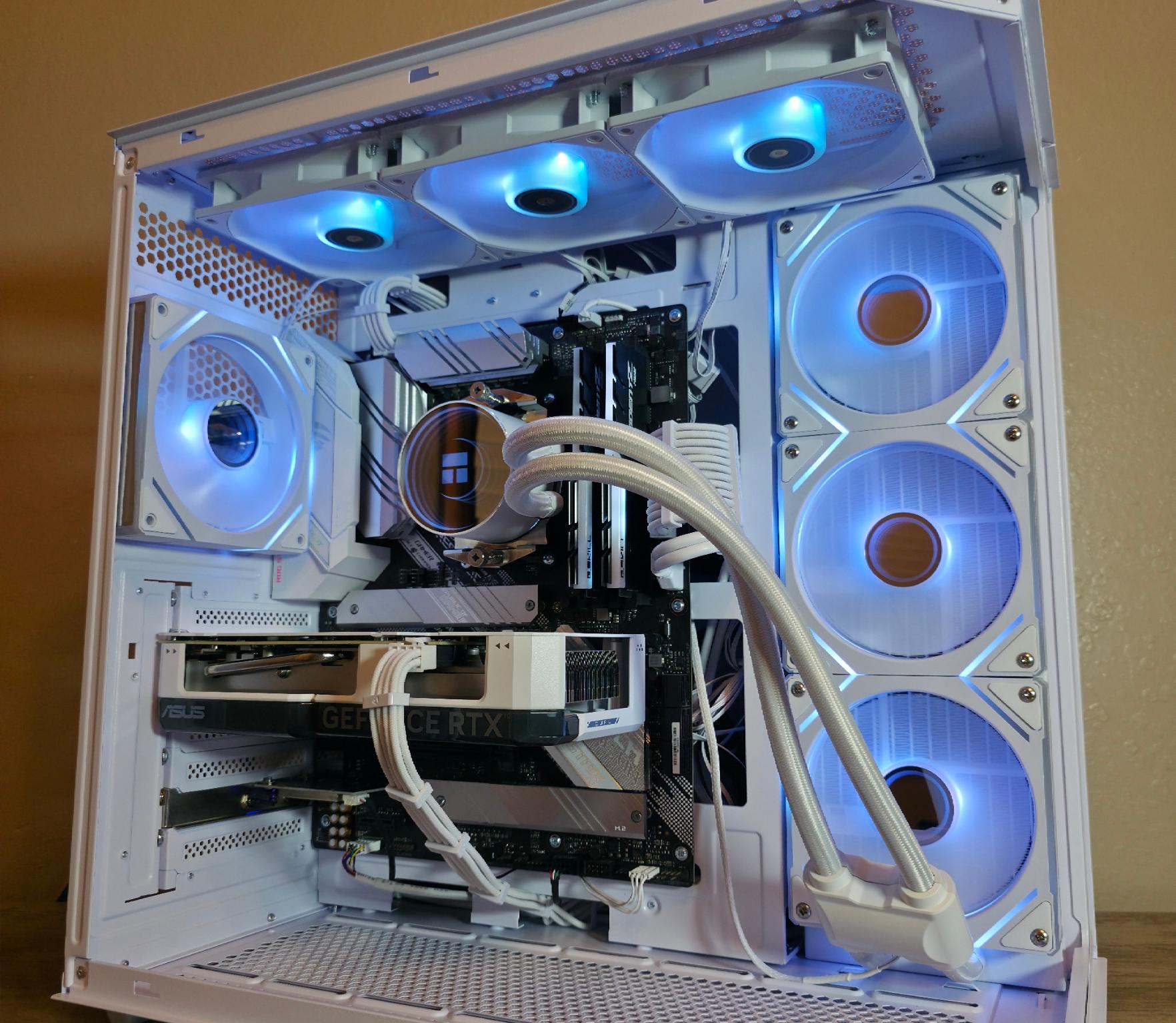 Custom All-White Gaming PC - Ryzen 9 5900X, RTX 4060 Ti, 32GB Trident Z RGB, 1TB 980 Pro
