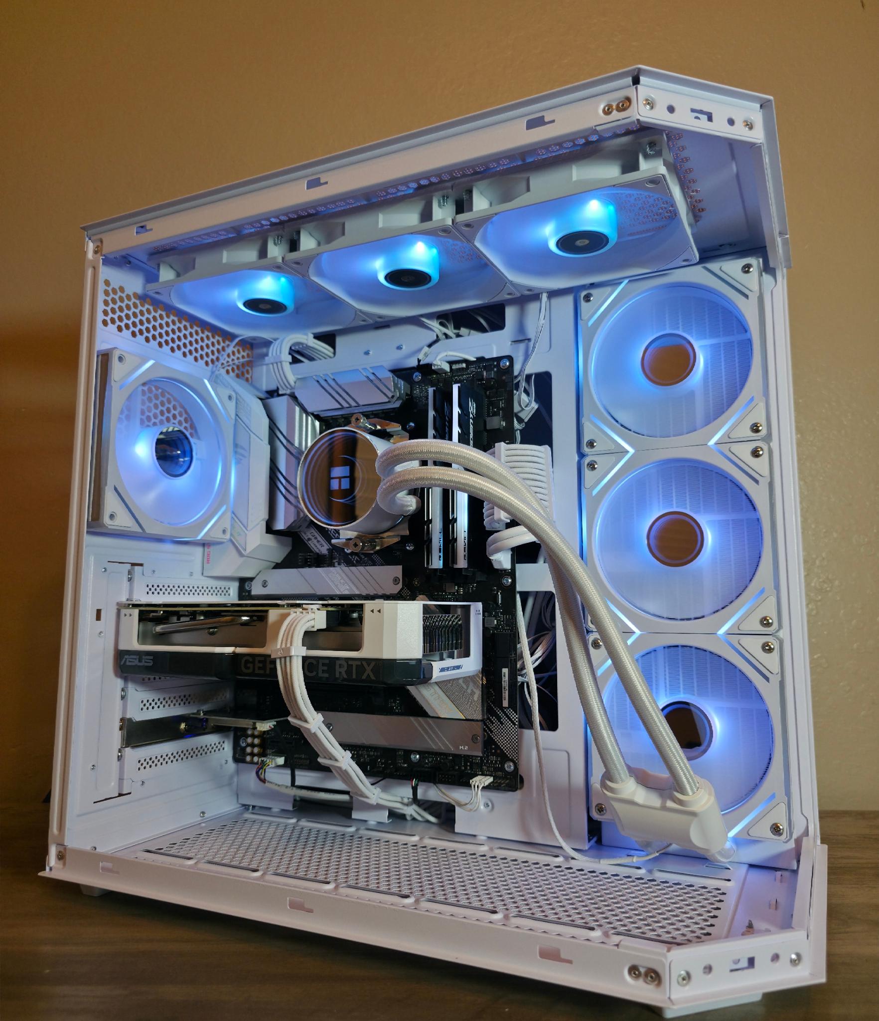 Custom All-White Gaming PC - Ryzen 9 5900X, RTX 4060 Ti, 32GB Trident Z RGB, 1TB 980 Pro